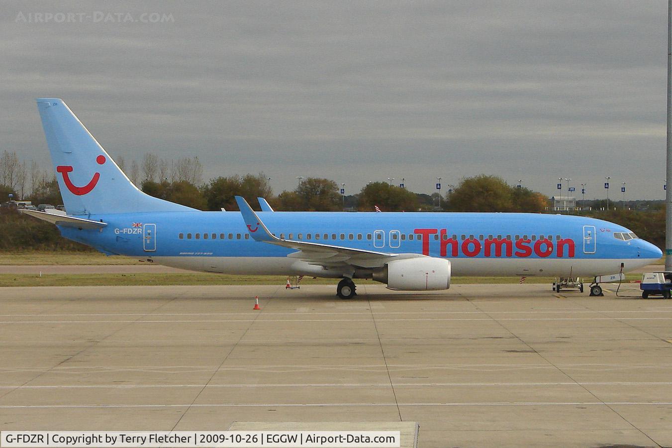 G-FDZR, 2009 Boeing 737-8K5 C/N 35145, Thomson B737 at Luton