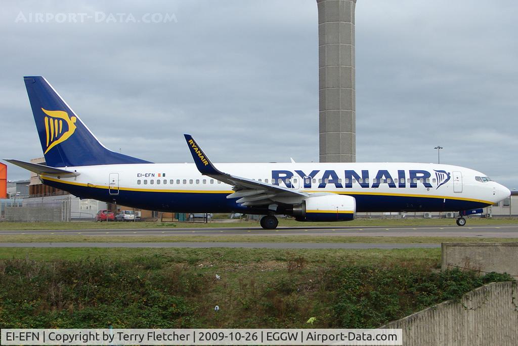 EI-EFN, 2009 Boeing 737-8AS C/N 37538, Ryanair B737 at Luton