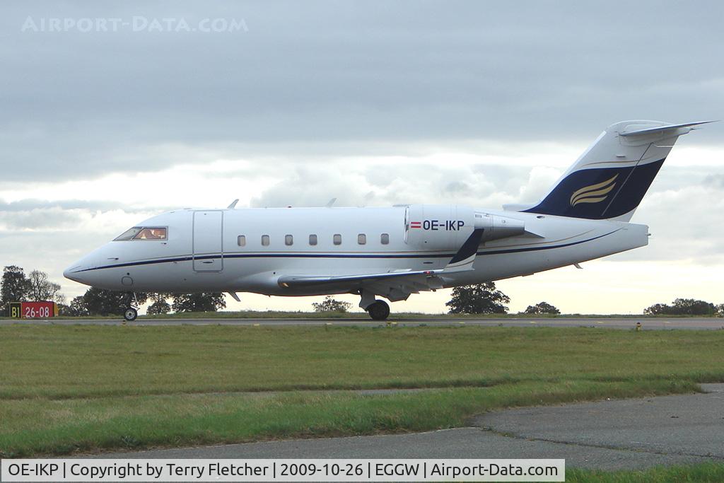 OE-IKP, 2005 Bombardier Challenger 604 (CL-600-2B16) C/N 5599, Austrain Challenger arrives at Luton