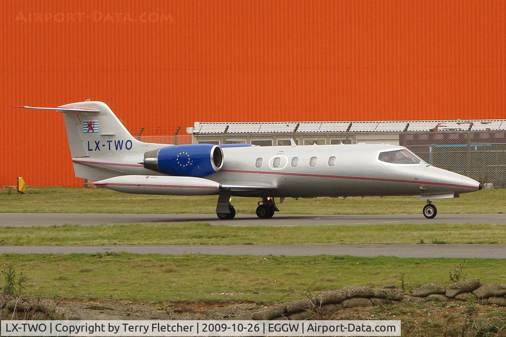 LX-TWO, 1986 Learjet 35A C/N 35-628, Registration now worn by Learjet 35