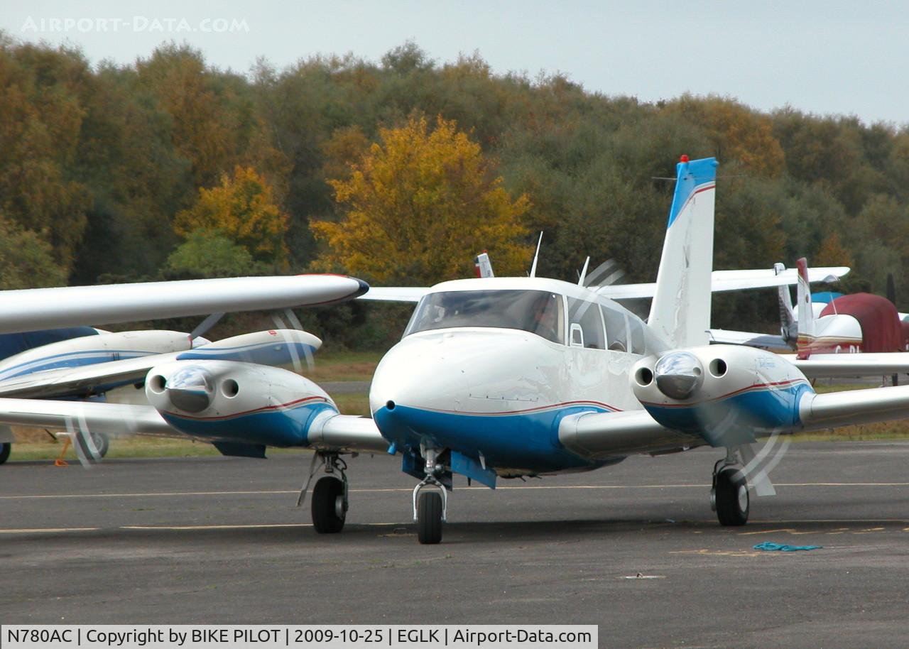 N780AC, 1969 Piper PA-30 Twin Comanche Twin Comanche C/N 30-1967, RECENTLY PAINTED TWIN COM. ABOUT TO PARK UP FOR A COUPLE OF DAYS