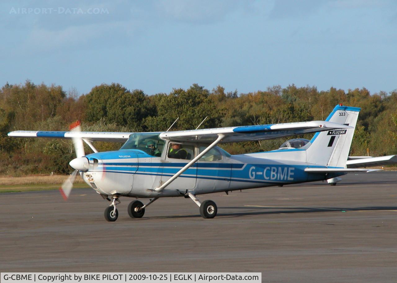 G-CBME, 1973 Reims F172M Skyhawk Skyhawk C/N 1060, TAXYING TO THE A/C PARK
