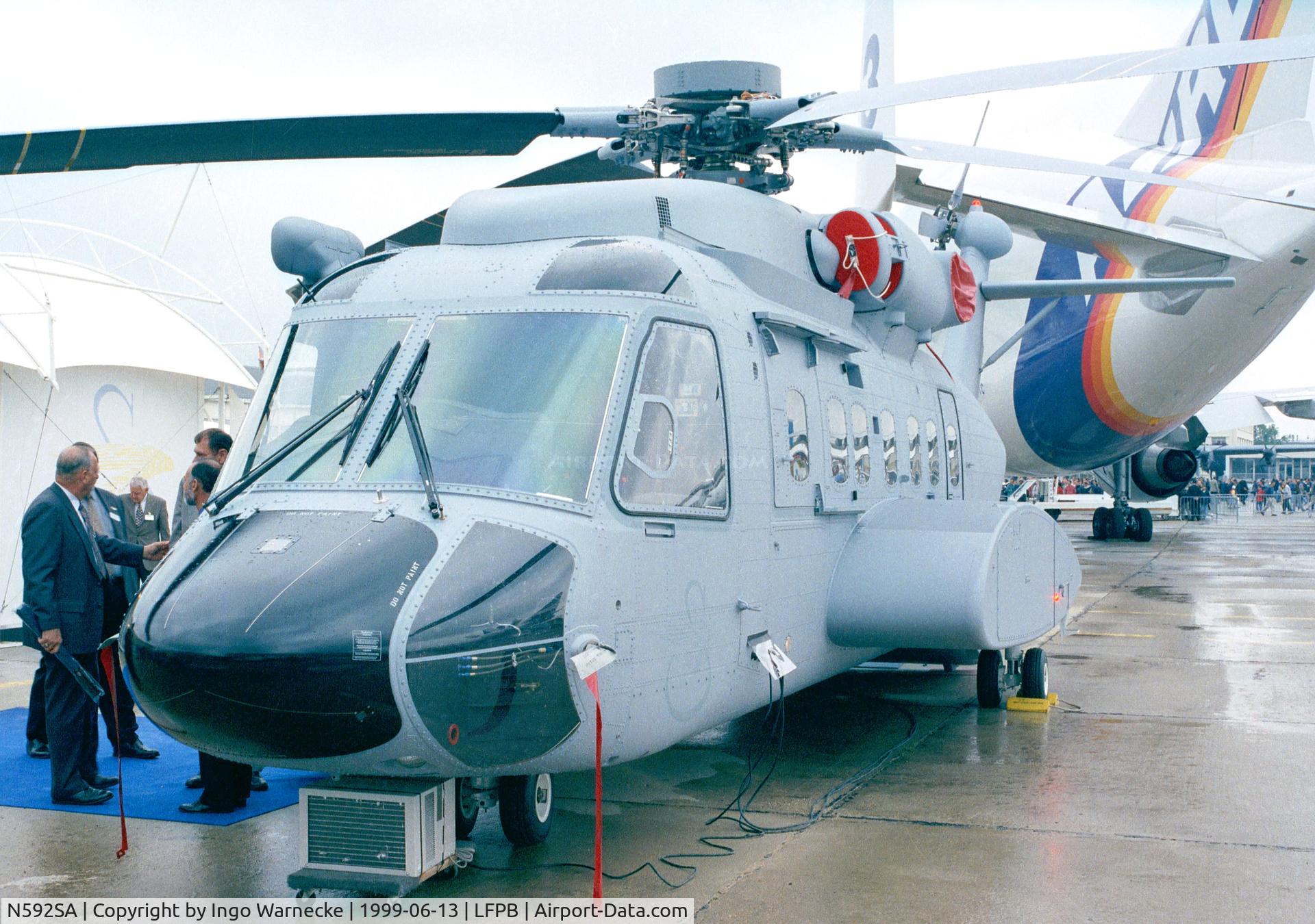 N592SA, 2001 Sikorsky S-92F C/N 92005, Sikorsky S-92F at the Aerosalon 1999, Paris