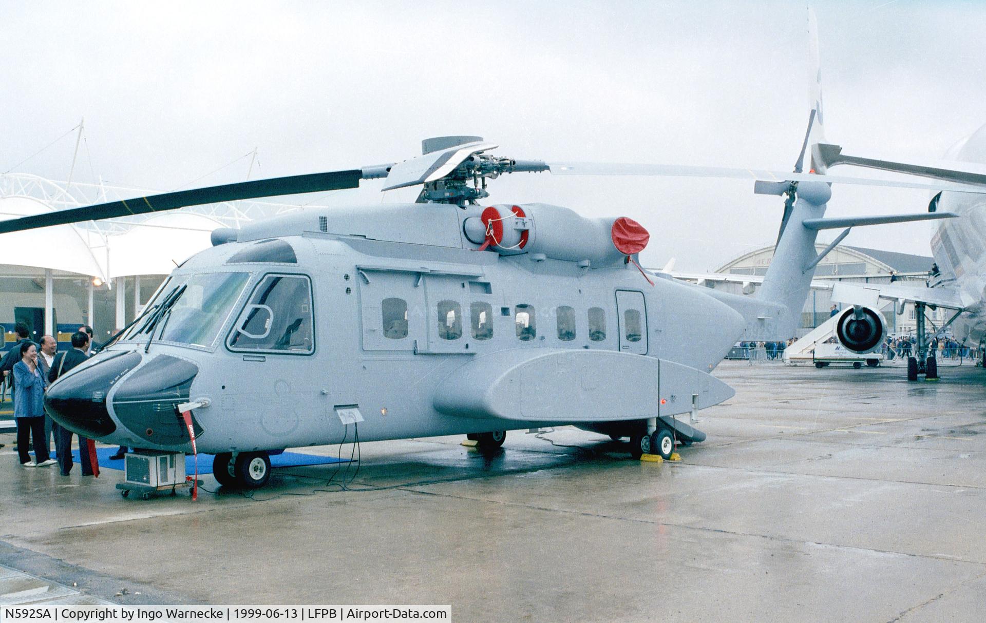 N592SA, 2001 Sikorsky S-92F C/N 92005, Sikorsky S-92F at the Aerosalon 1999, Paris