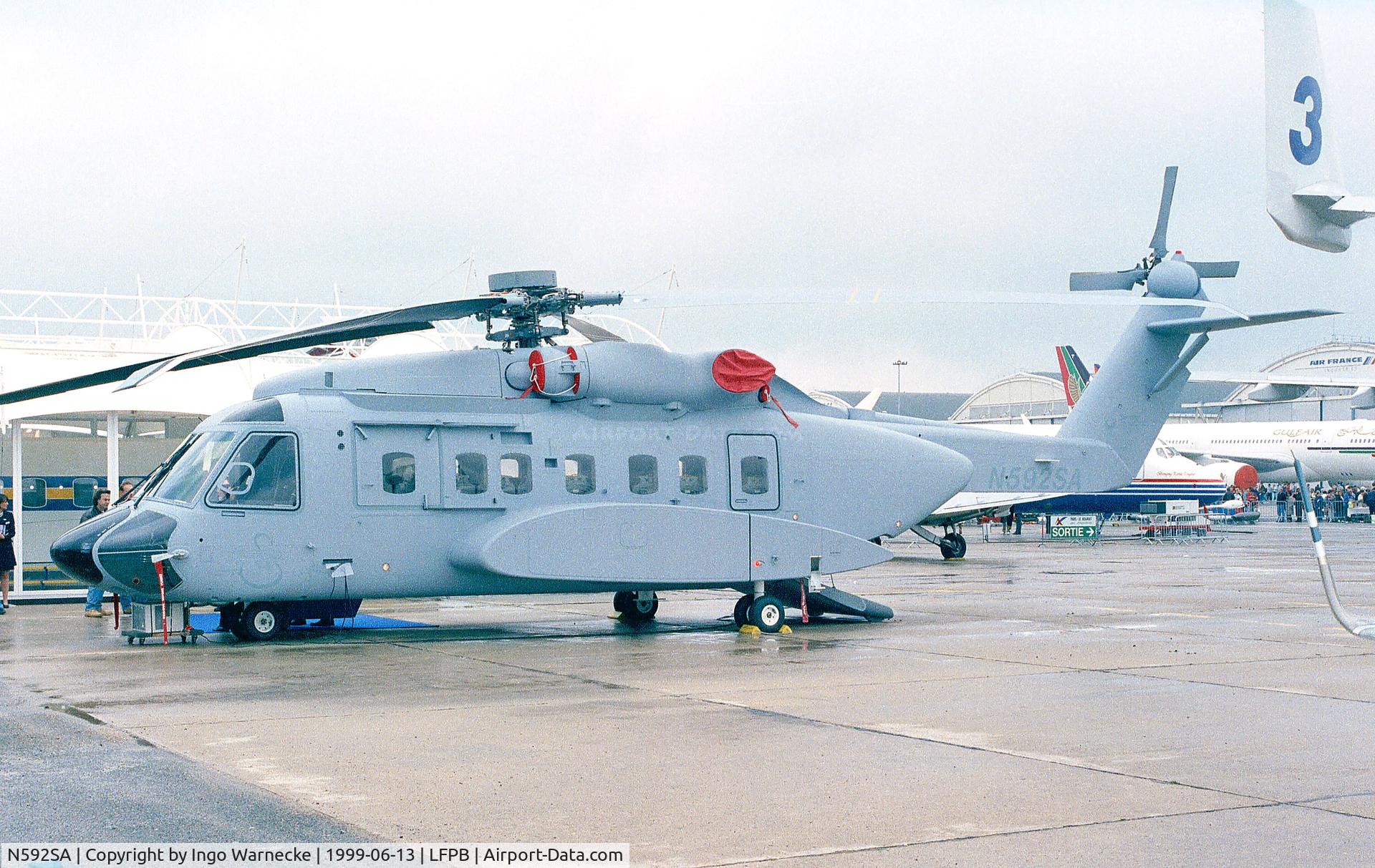 N592SA, 2001 Sikorsky S-92F C/N 92005, Sikorsky S-92F at the Aerosalon 1999, Paris
