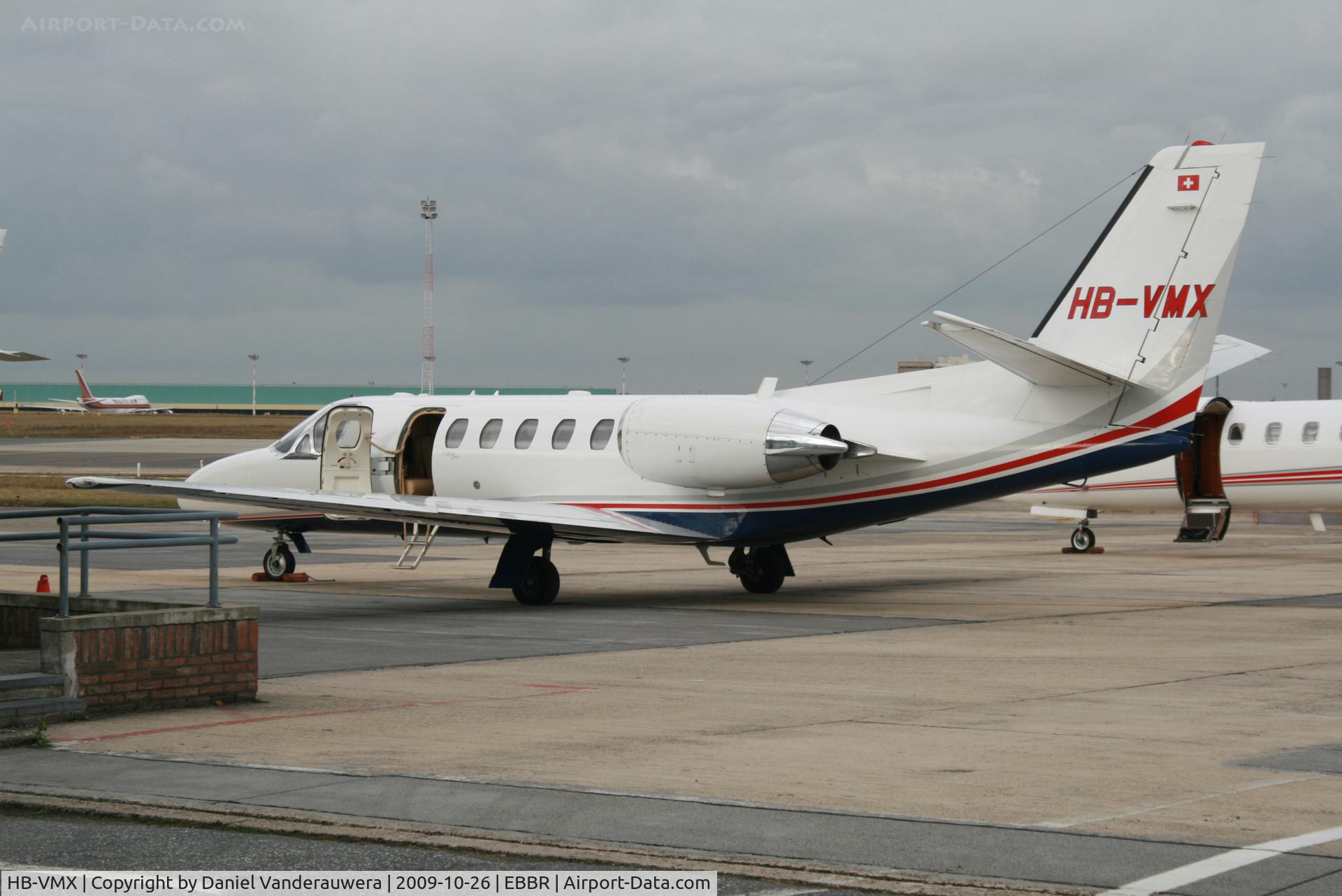 HB-VMX, 2000 Cessna 550B Citation Bravo C/N 550-0946, parked on General Aviation apron