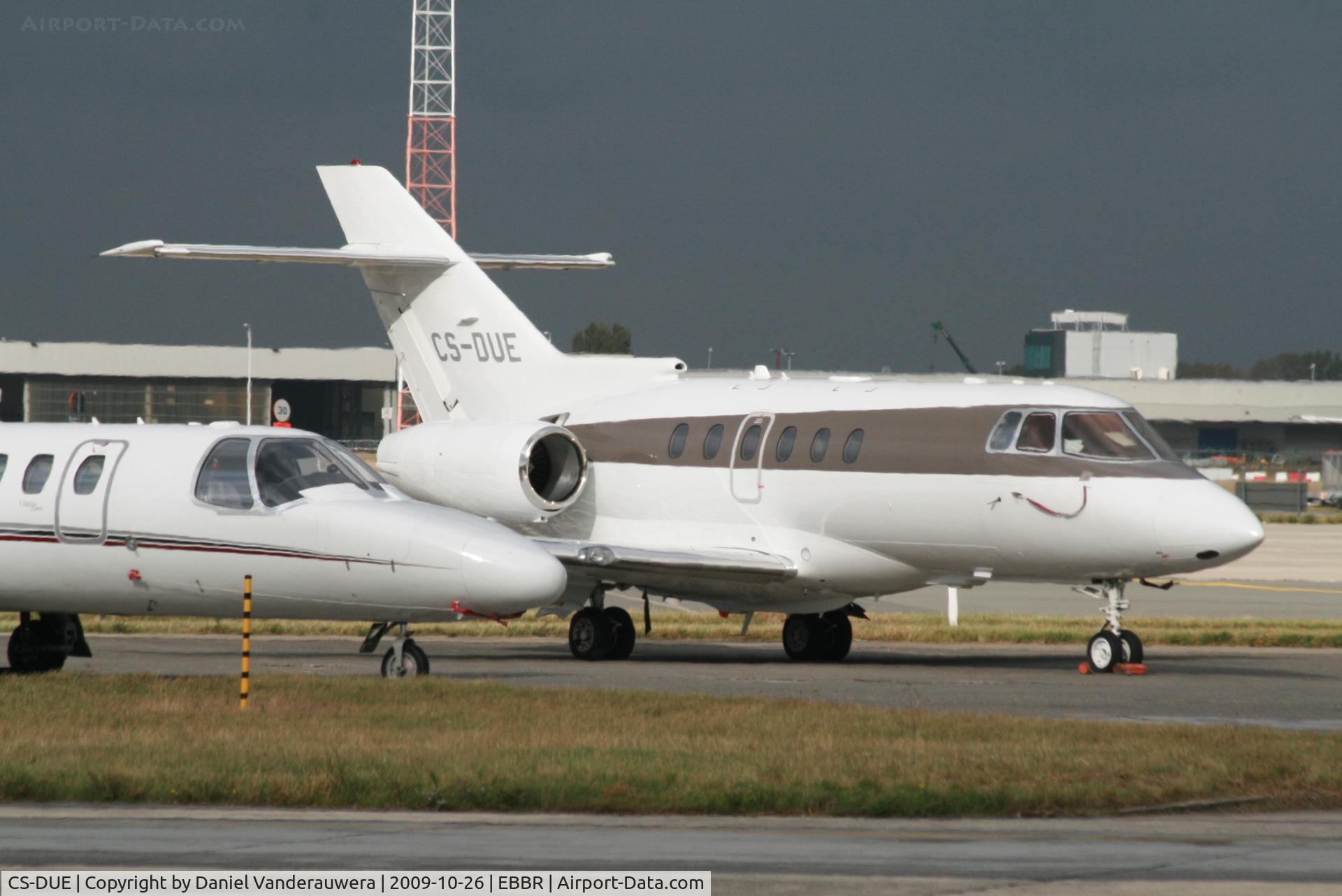 CS-DUE, 2008 Hawker Beechcraft 750 C/N HB-11, parked on General Aviation apron