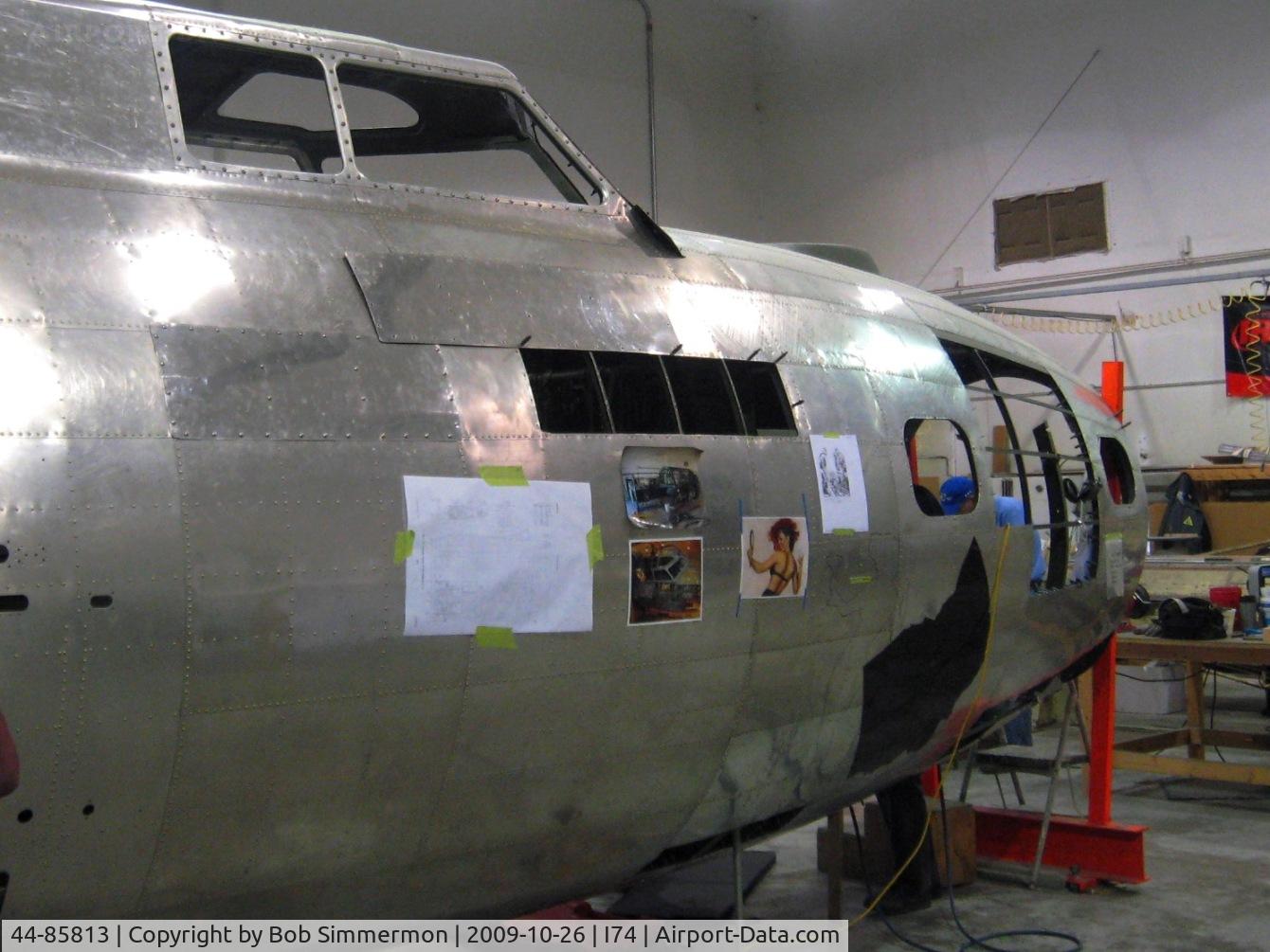 44-85813, 1944 Boeing B-17G Flying Fortress C/N 8722, B-17G restoration at Urbana, Ohio