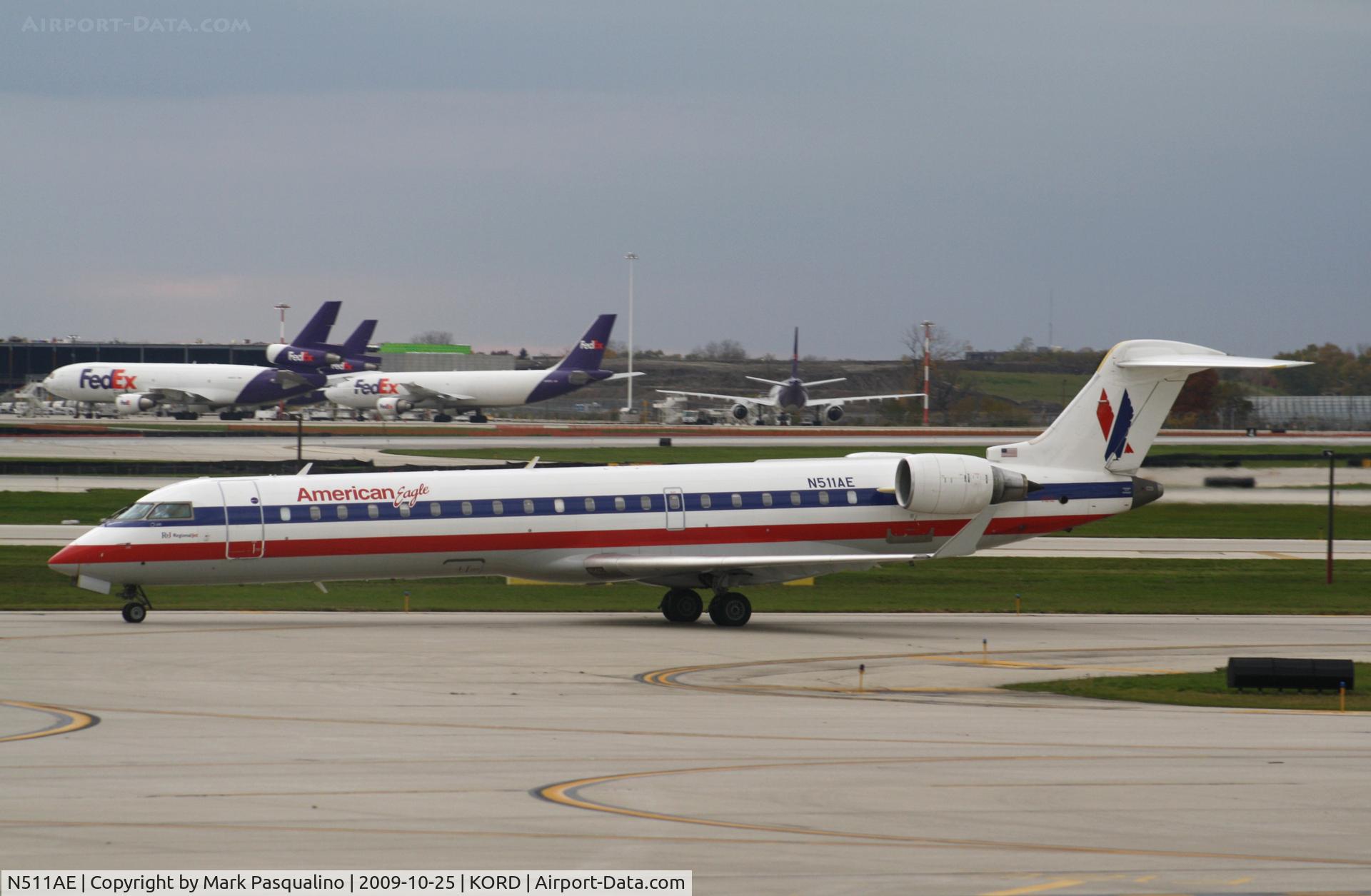 N511AE, 2003 Bombardier CRJ-701 (CL-600-2C10) Regional Jet C/N 10107, CL-600-2C10