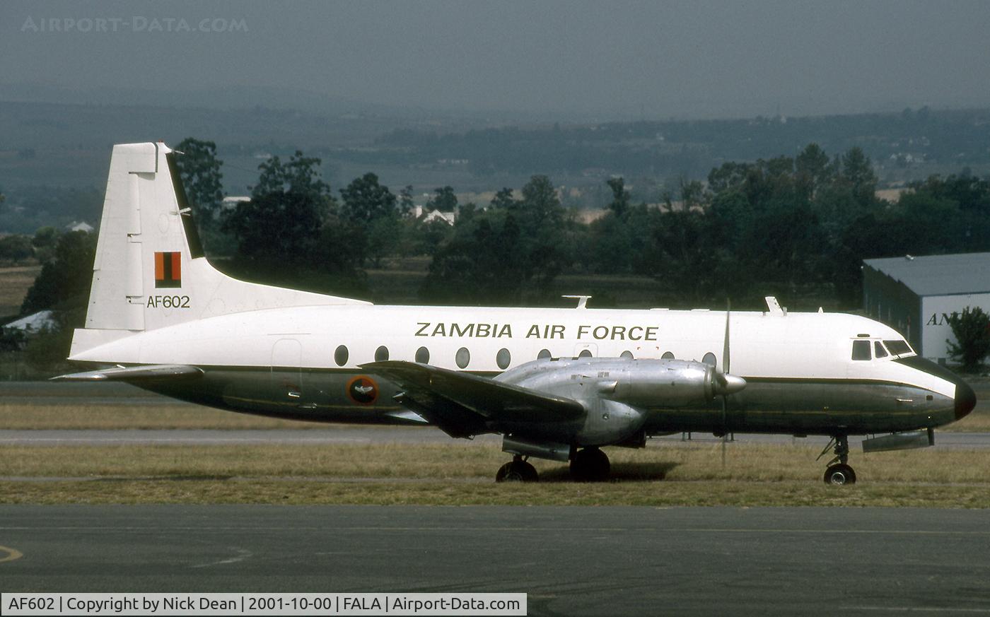 AF602, 1970 Hawker Siddeley HS.748 Series 2A C/N 1688, FALA