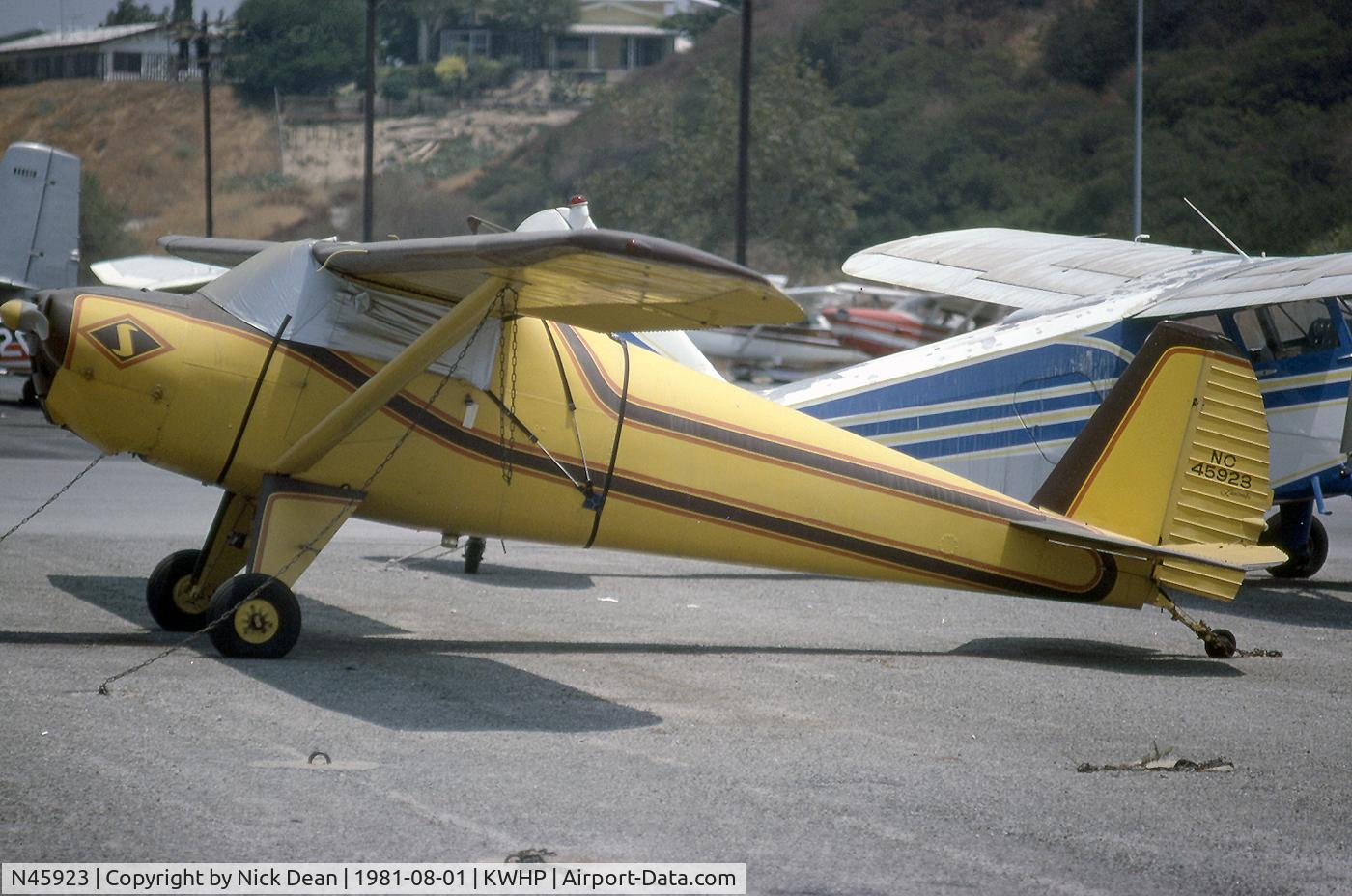N45923, 1946 Luscombe 8A C/N 2450, KWHP