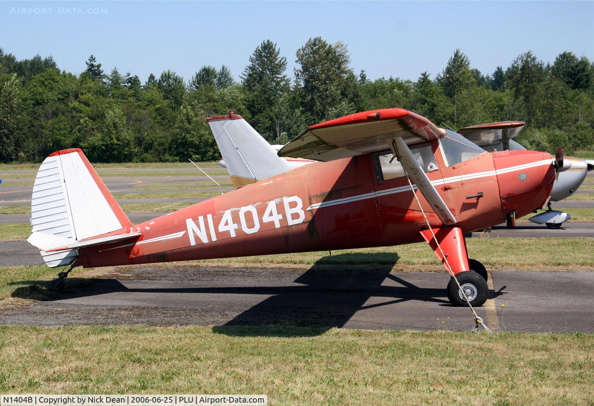 N1404B, 1948 Luscombe 8E Silvaire C/N 6031, KPLU