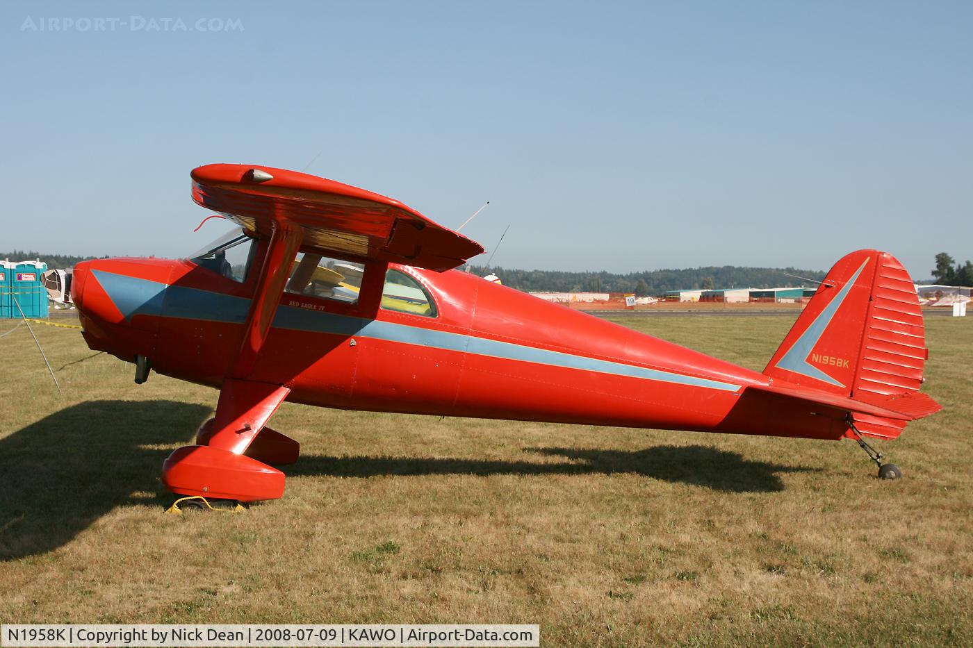 N1958K, 1947 Luscombe 8E Silvaire C/N 4685, KAWO