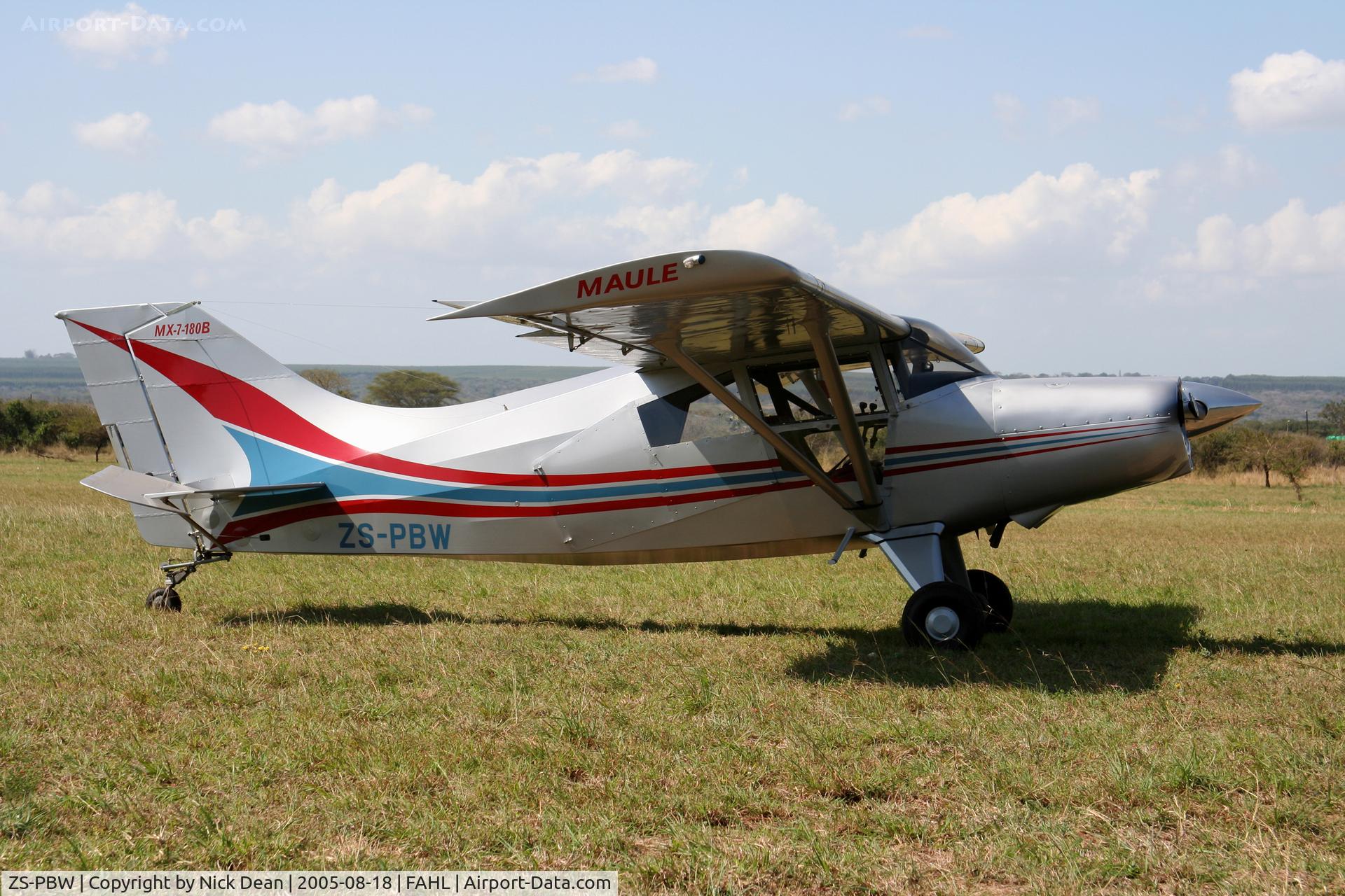 ZS-PBW, Maule MX-7-180 Star Rocket C/N 11094C, FAHL Hluhluwe prononounced Shushlooee