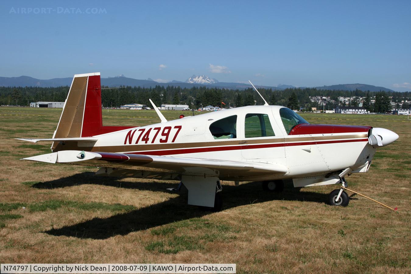 N74797, 1961 Mooney M20B Mark 21 C/N 1797, KAWO