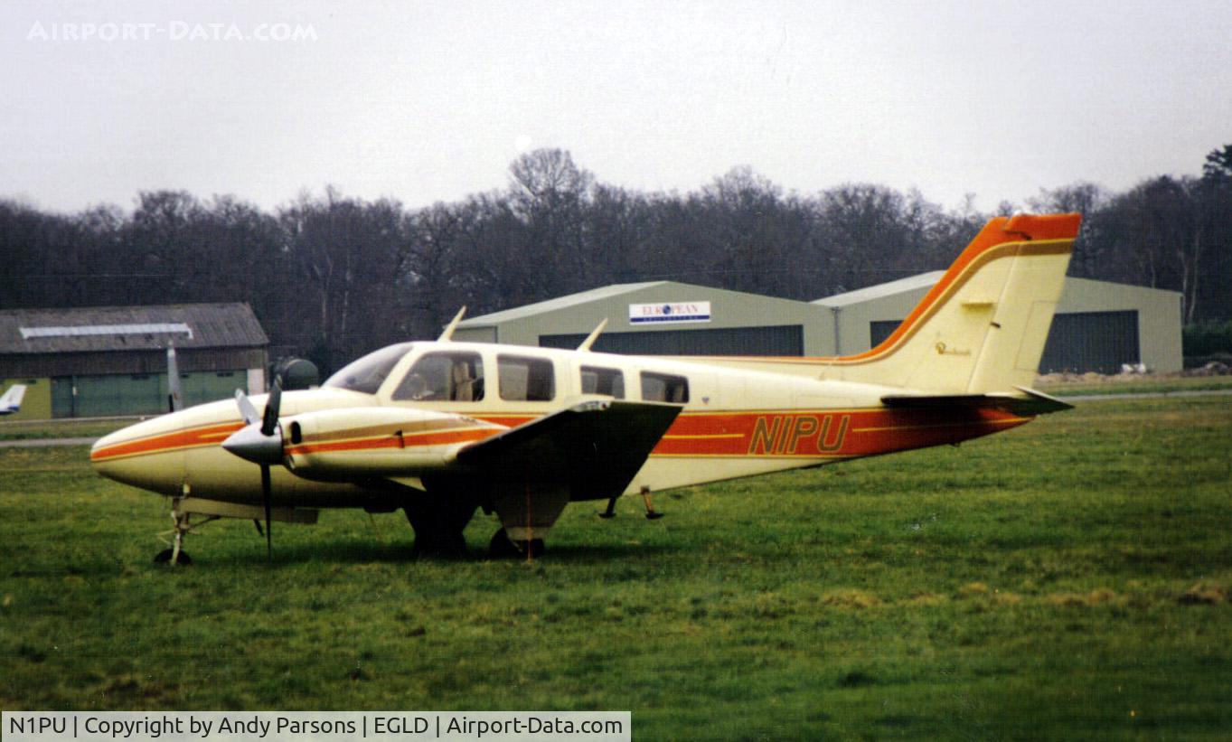N1PU, 1976 Beech 58P Baron C/N TJ-74, Scanned print taken at Denham a few years ago