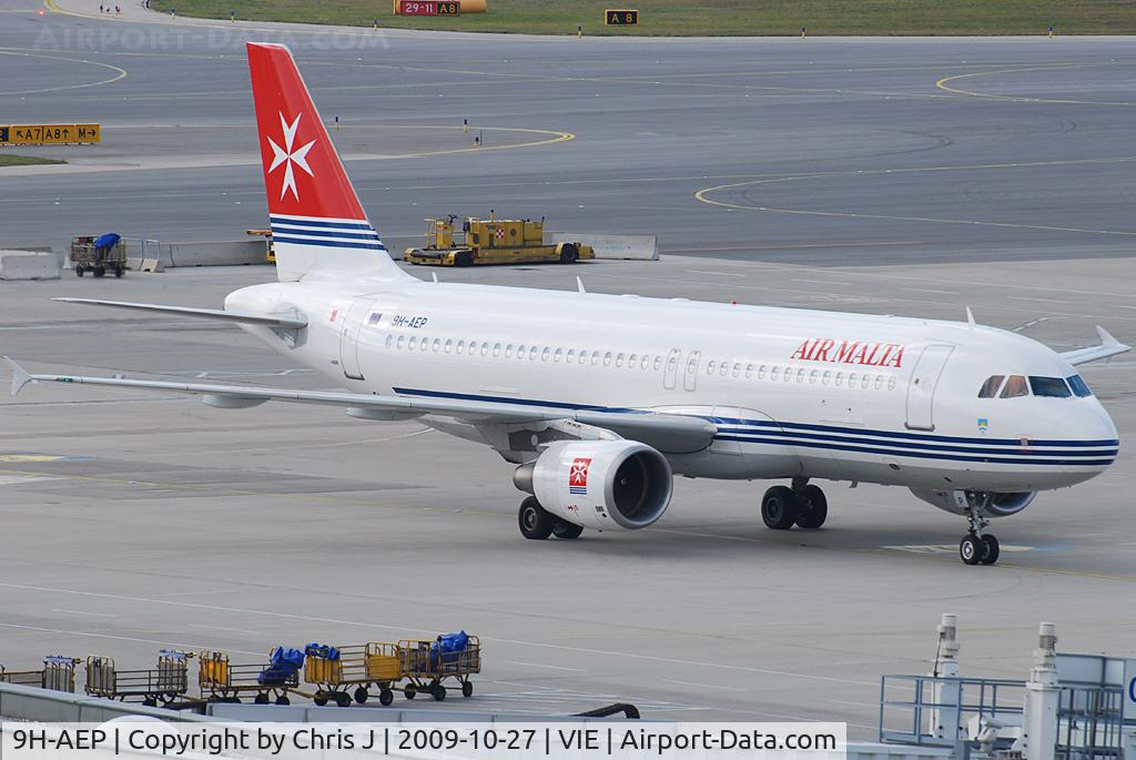 9H-AEP, 2007 Airbus A320-214 C/N 3056, Air Malta Airbus A320-214