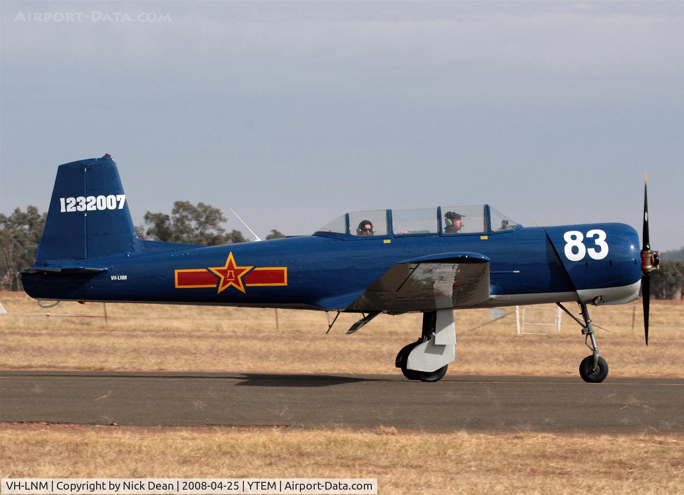 VH-LNM, 1975 Nanchang CJ-6A C/N 1232007, YTEM