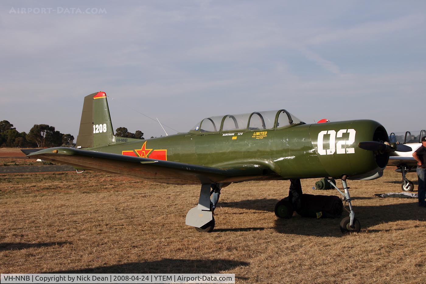 VH-NNB, 1973 Nanchang CJ-6 C/N 2951208, YTEM