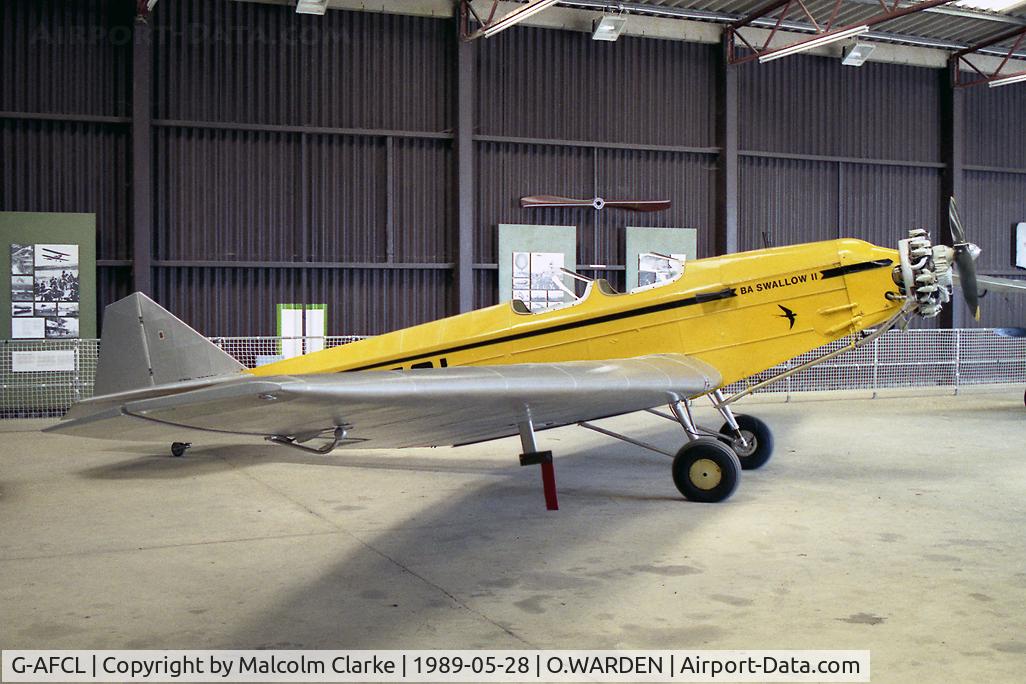 G-AFCL, 1937 British Aircraft Manufacturing Company Ltd BA Swallow 2 C/N 462, BA Swallow 2. Built in 1937 and powered by a seven-cylinder 90 hp Pobjoy Niagara III radial engine. At The Shuttleworth Trust, Old Warden, Beds, UK.