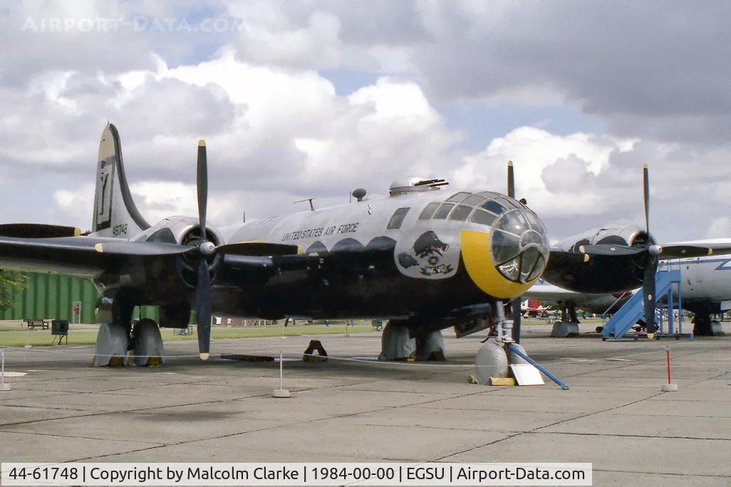 44-61748, 1945 Boeing B-29A Superfortress C/N 11225, Boeing B-29A at the Imperial War Museum, Duxford in 1984.