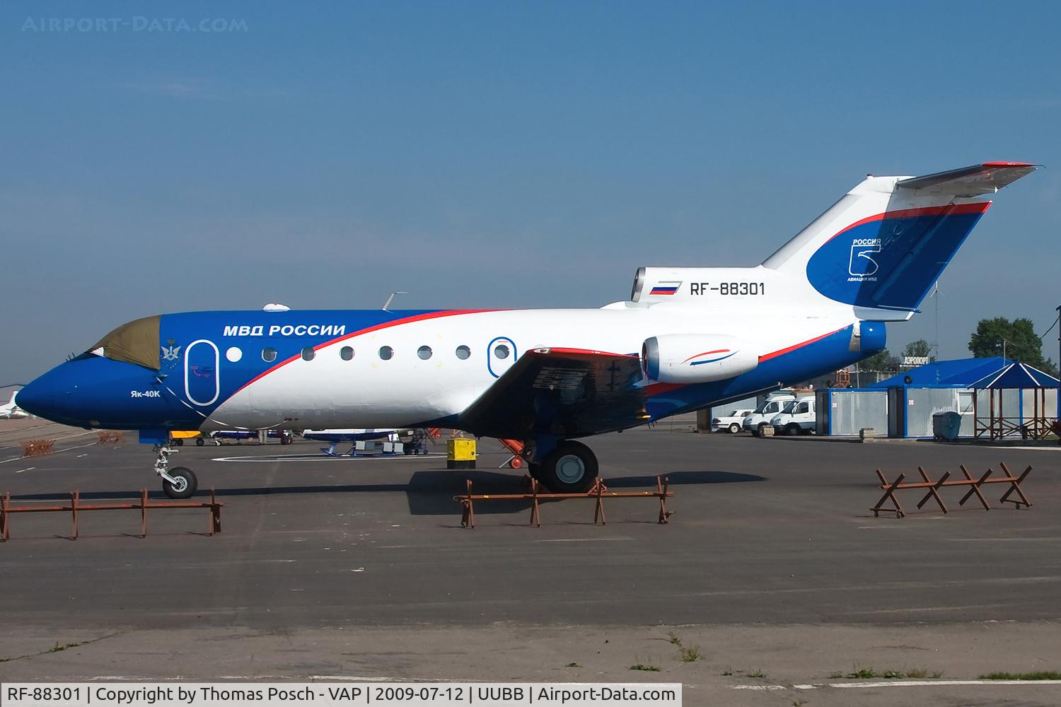 RF-88301, 1977 Yakovlev Yak-40K C/N 9641251, Russia - Ministry of Defence