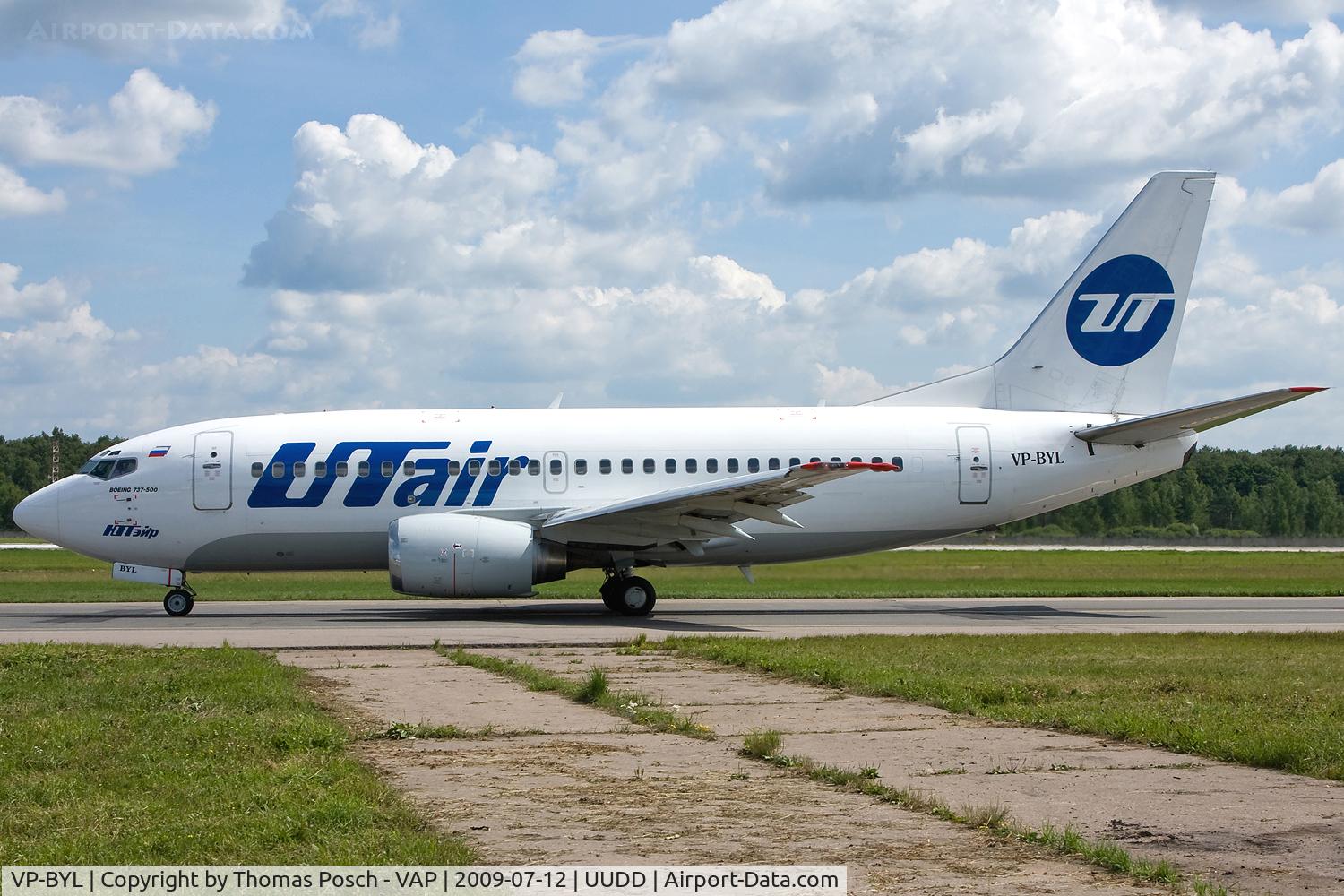 VP-BYL, 1998 Boeing 737-524 C/N 28920, UT Air