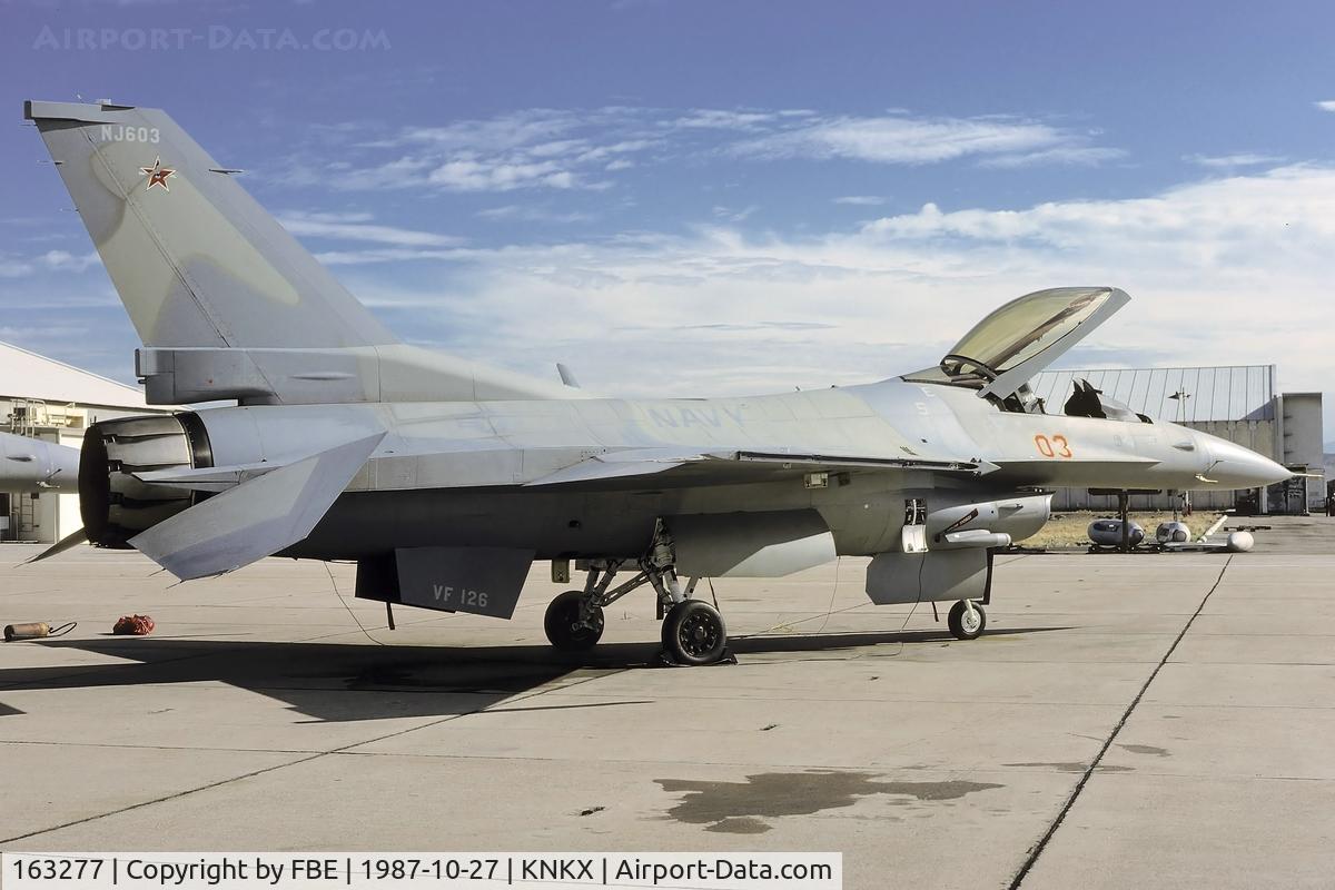 163277, General Dynamics F-16N Fighting Falcon C/N 3M-10, VF-126 Top Gun F-16N