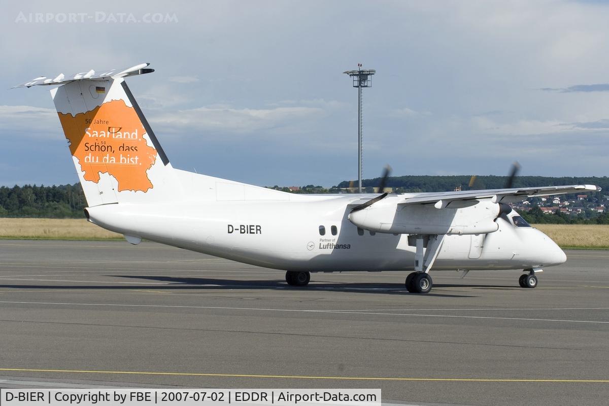 D-BIER, 1991 De Havilland Canada DHC-8-103A Dash 8 C/N 310, Cirrus DHC8-103 ready for departure