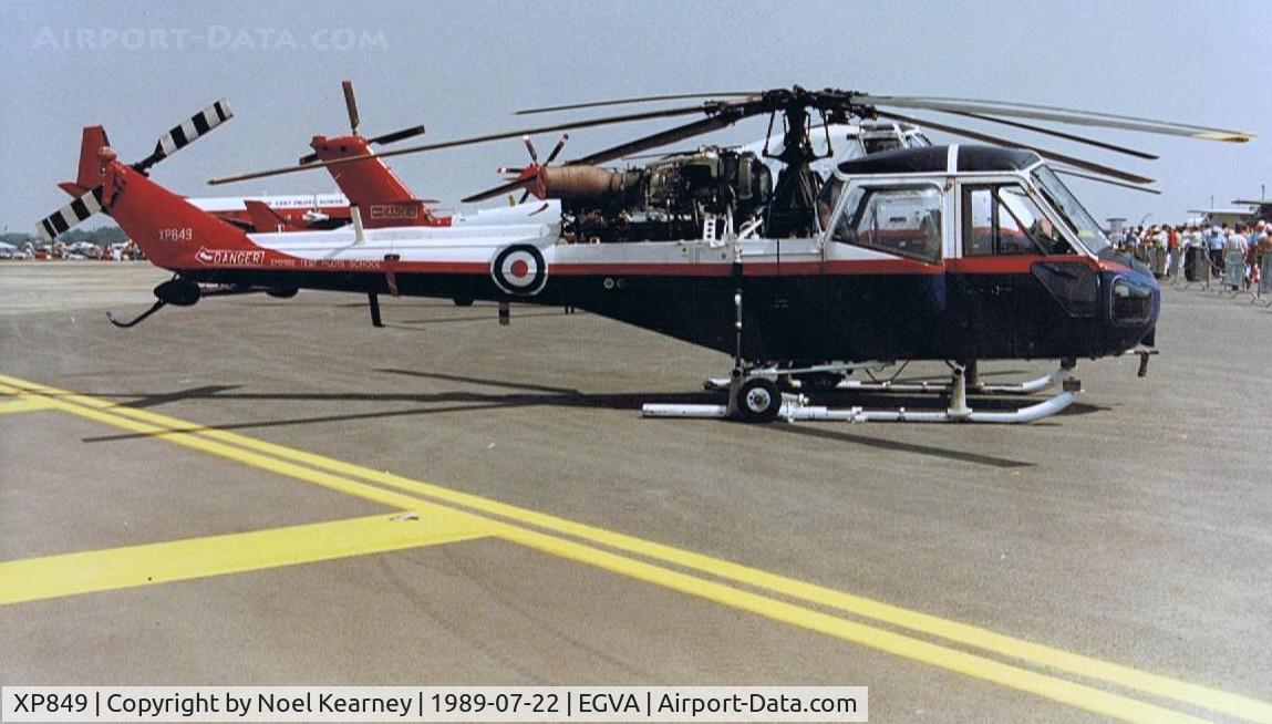 XP849, 1961 Westland Scout AH.1 C/N F9475, WESTLAND SCOUT AH.1 - Royal Air Force