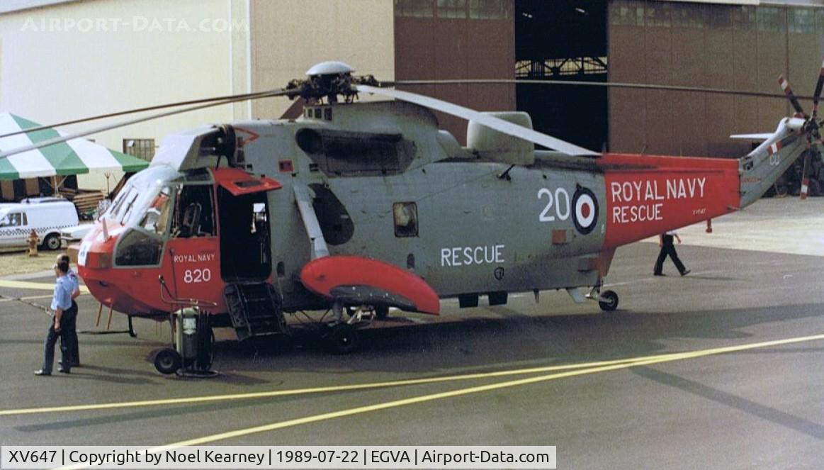 XV647, Westland Sea King HAR.5 C/N WA635, Royal Navy