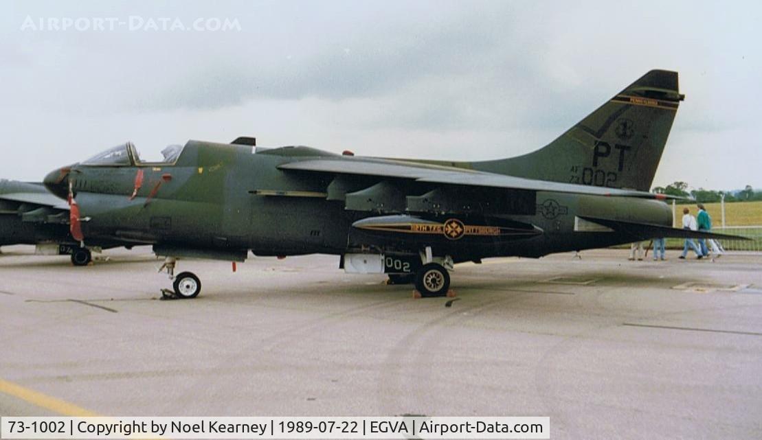 73-1002, 1973 LTV A-7D Corsair II C/N D-398, VOUGHT A-7D CORSAIR 2 - USAF / Penn ANG