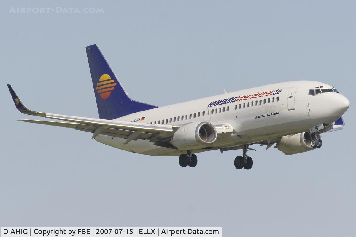 D-AHIG, 1987 Boeing 737-33A C/N 23827, short final
