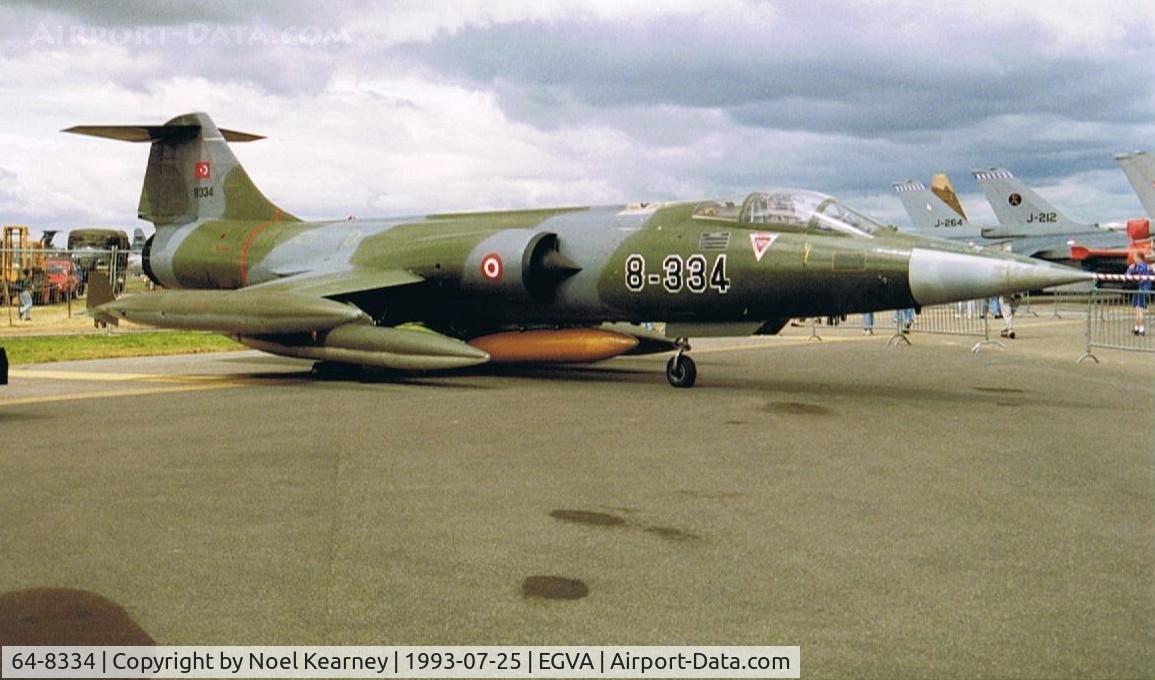 64-8334, 1964 Lockheed F-104G Starfighter C/N 683-8334, LOCKHEED STARFIGHTER F-104G - Turkish Air Force