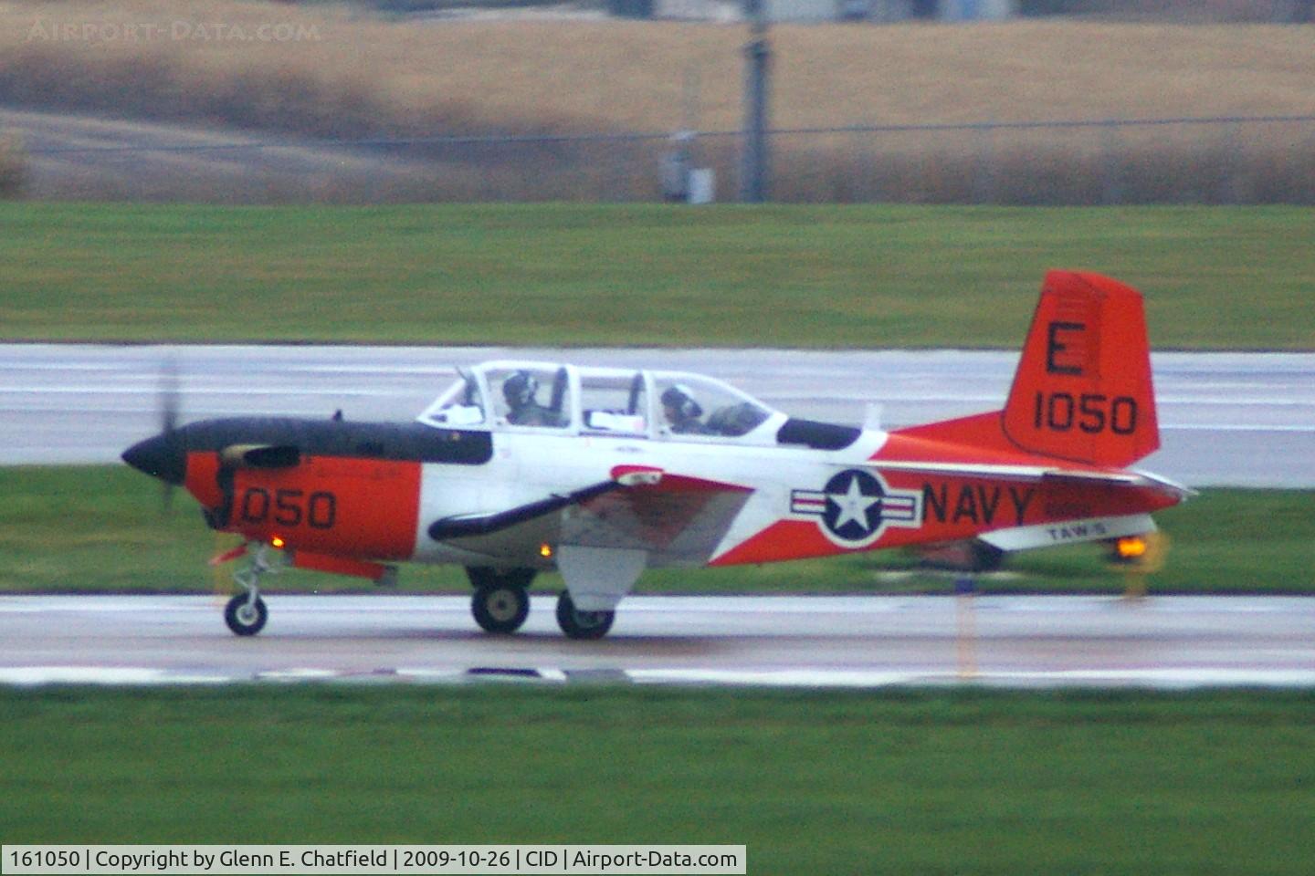 161050, Beechcraft T-34C Mentor C/N GL-178, Early morning, rainy, ISO 1600.  Heading for SUS
