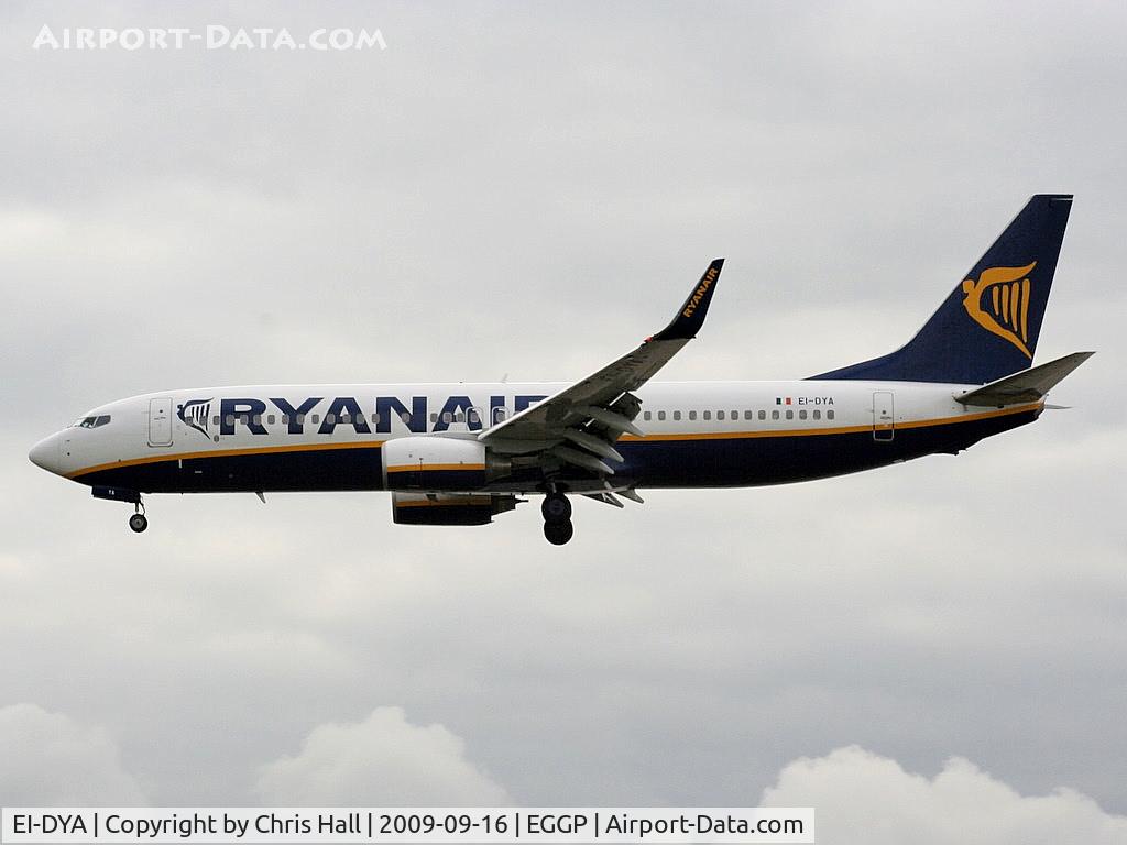EI-DYA, 2008 Boeing 737-8AS C/N 33631, Ryanair