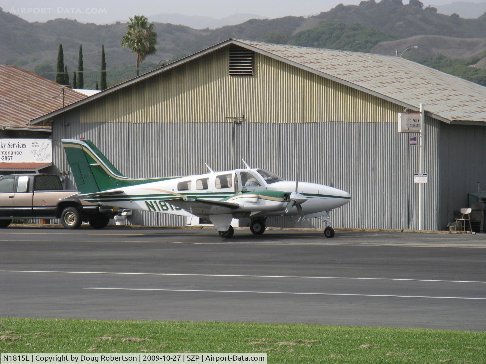 N1815L, 1976 Beech 58P Baron C/N TJ-63, 1976 Beech 58P BARON, two Continental TSIO-520-LB1C 310 Hp each, air from turbosuperchargers pressurizes cabin to 3.6 psi differential.