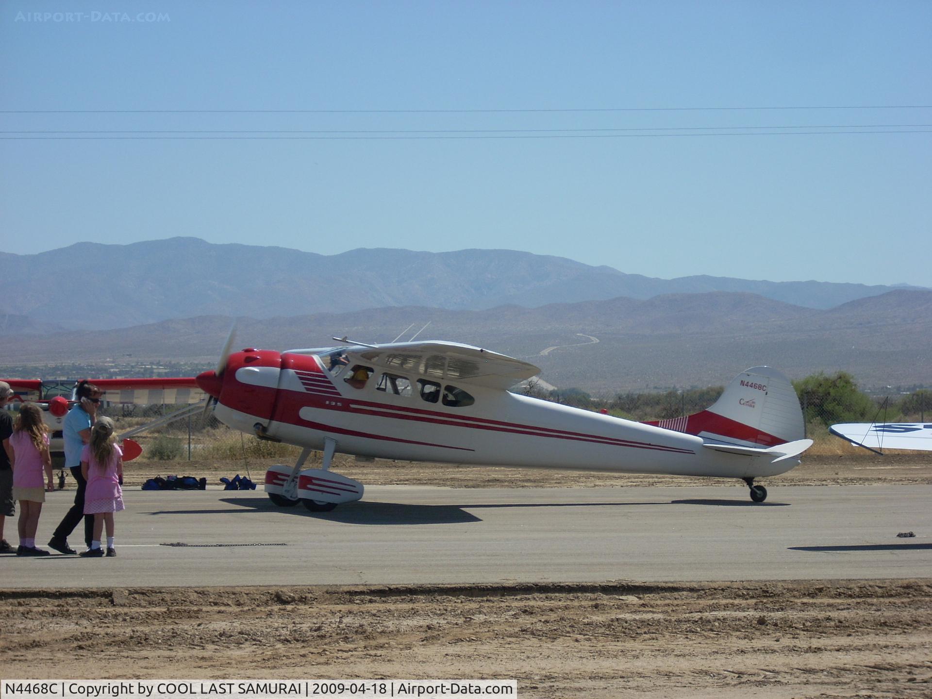 N4468C, 1953 Cessna 195 C/N 16053, Borrego Valley