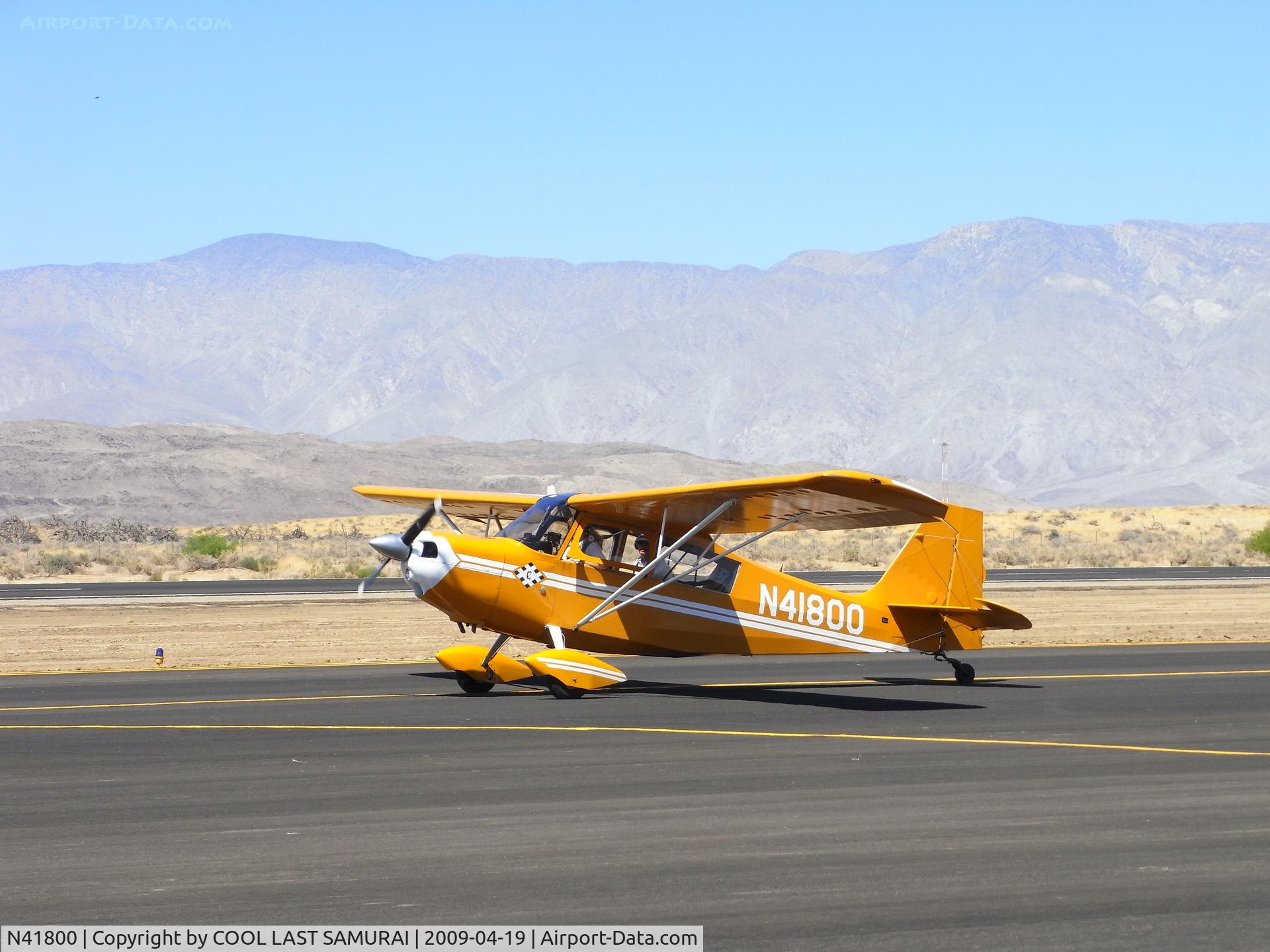 N41800, 1973 Bellanca 7ECA Citabria C/N 981-73, Borrego Valley
