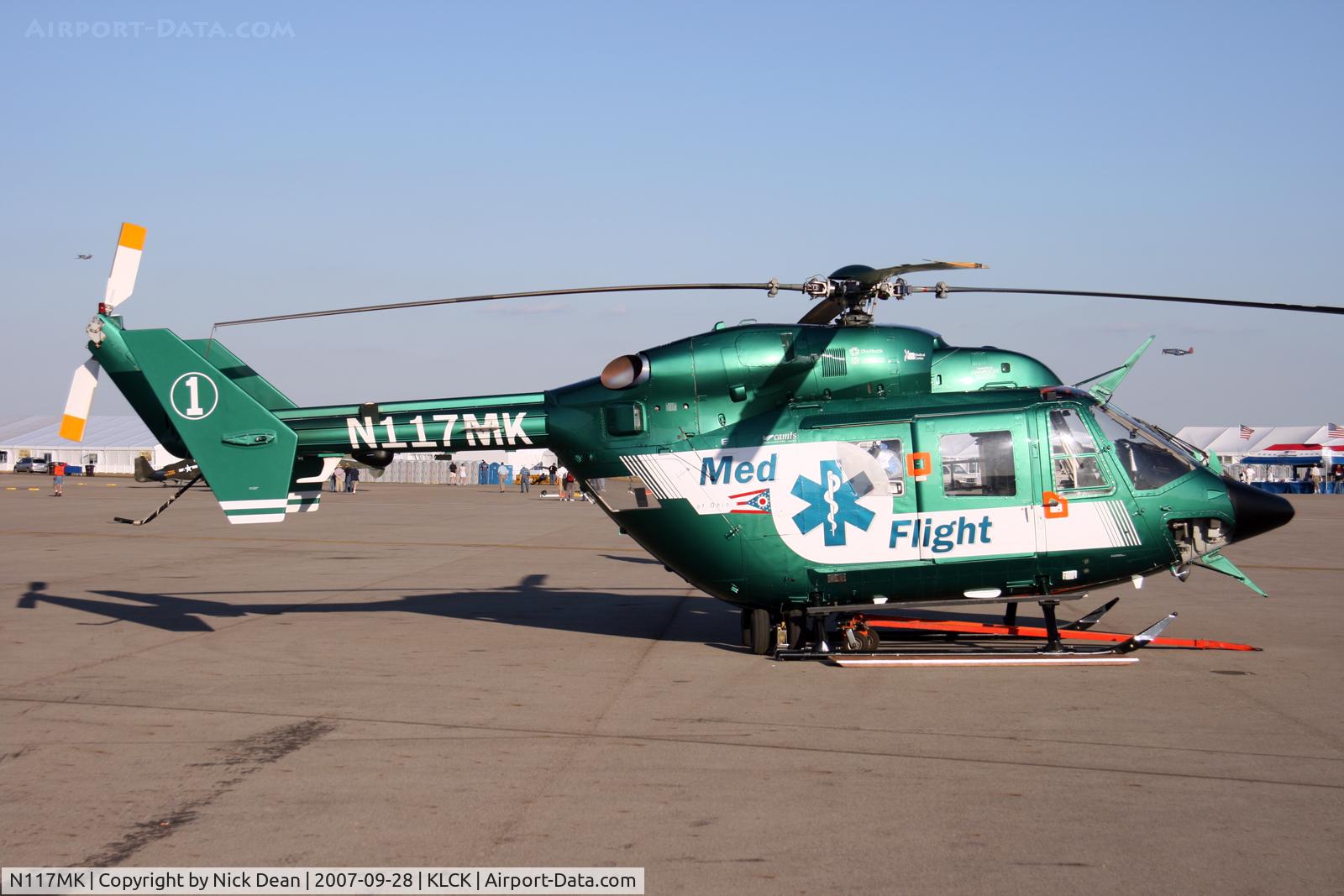 N117MK, 1989 Eurocopter-Kawasaki BK-117B-2 C/N 7196, KLCK