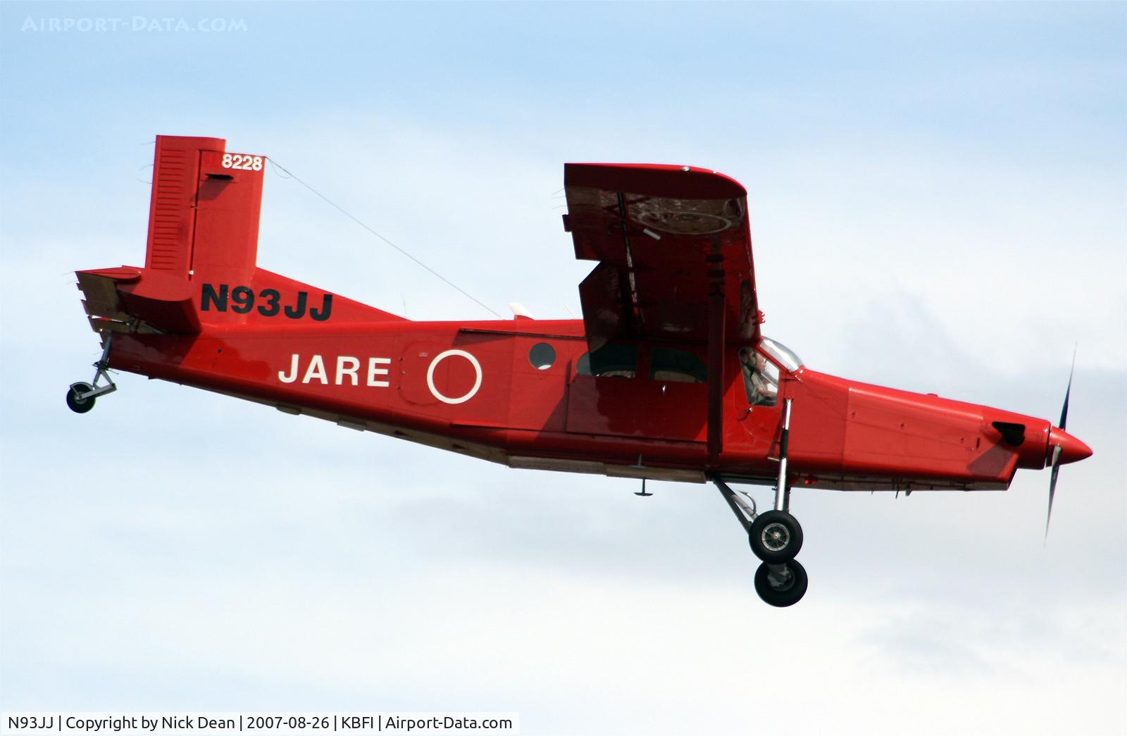 N93JJ, 1988 Pilatus PC-6/B2-H4 Turbo Porter C/N 861, KBFI