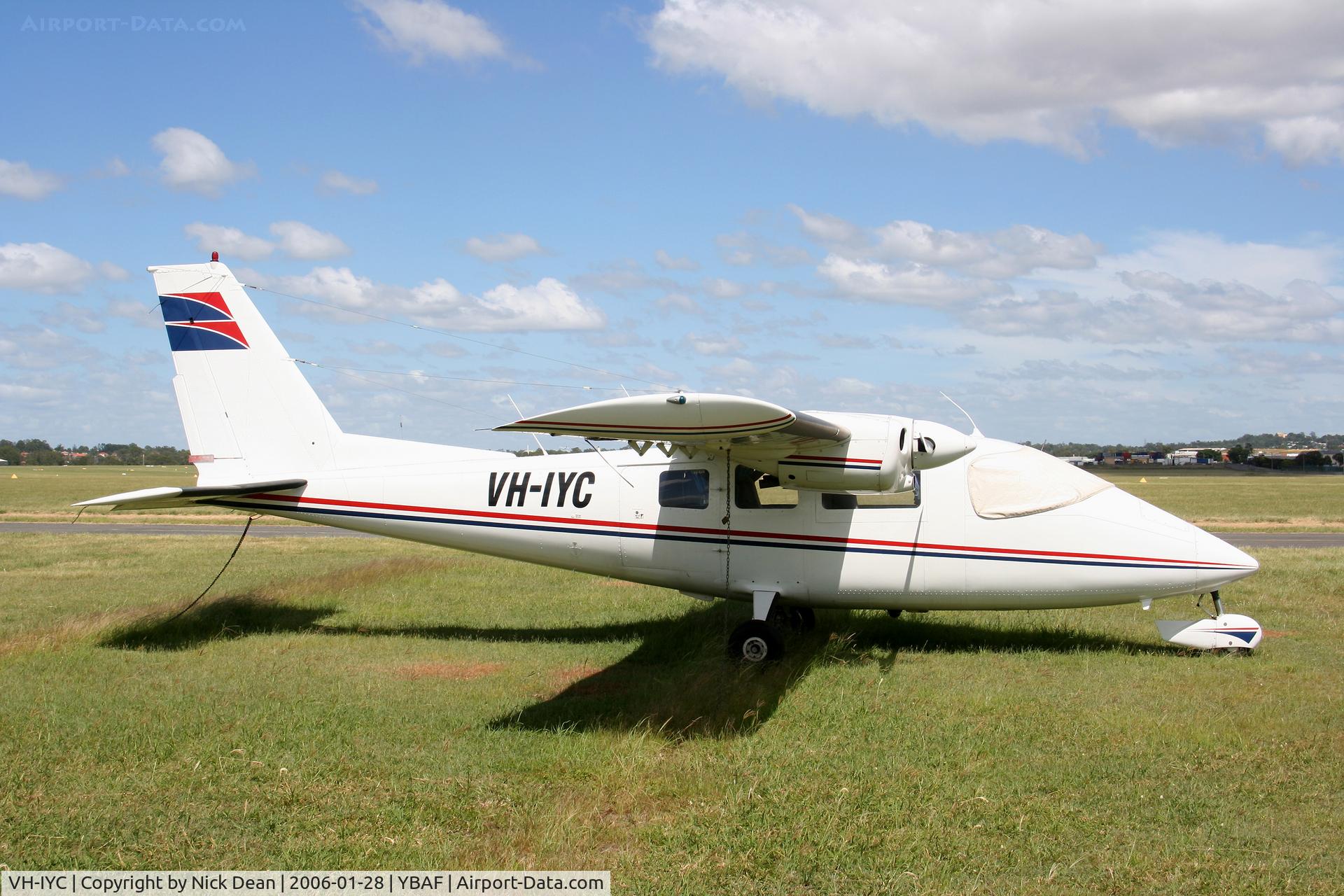 VH-IYC, 1977 Partenavia P-68B C/N 119, YBAF