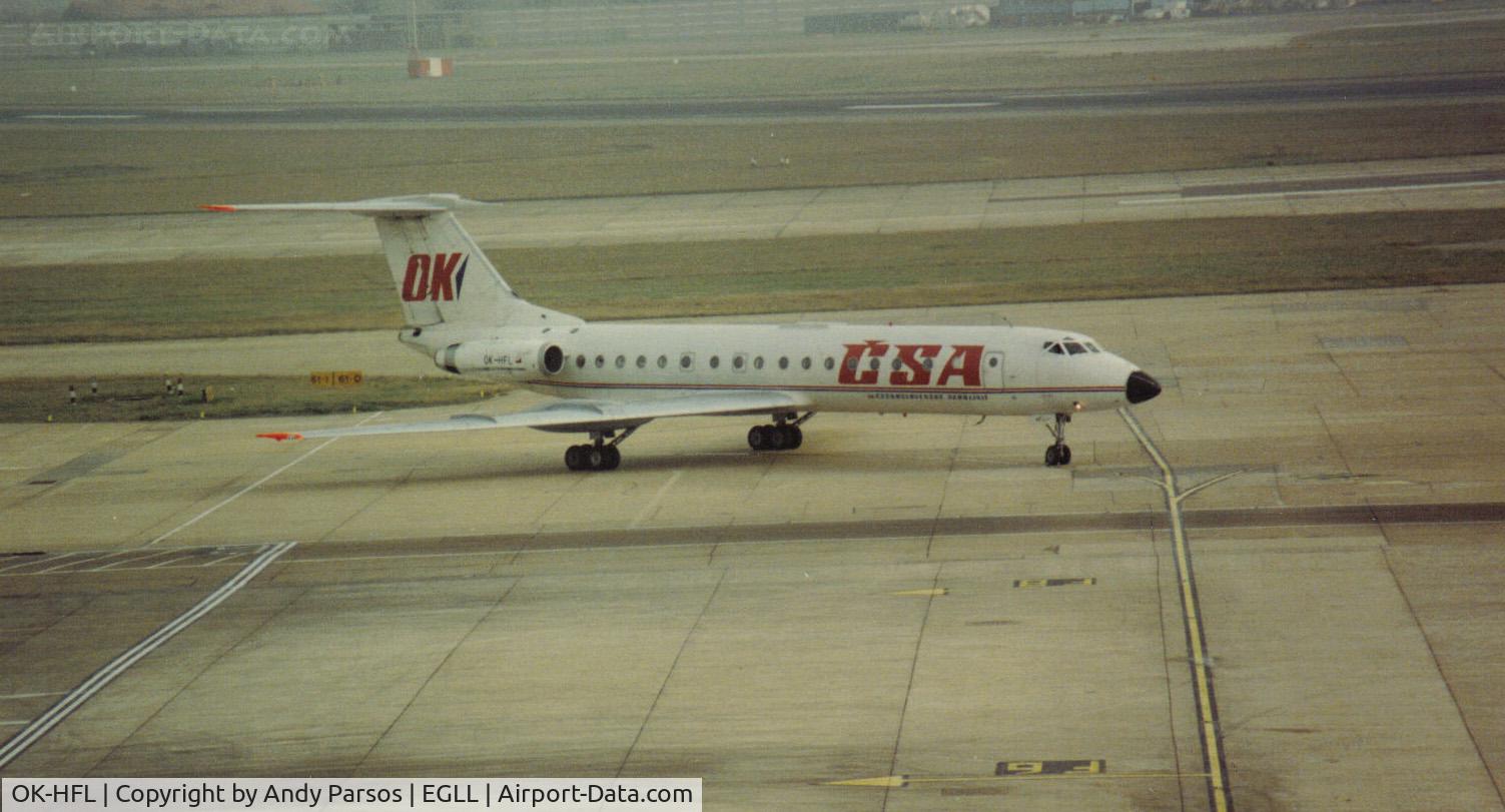 OK-HFL, 1977 Tupolev Tu-134A C/N 49913, Taken in its final col scheme