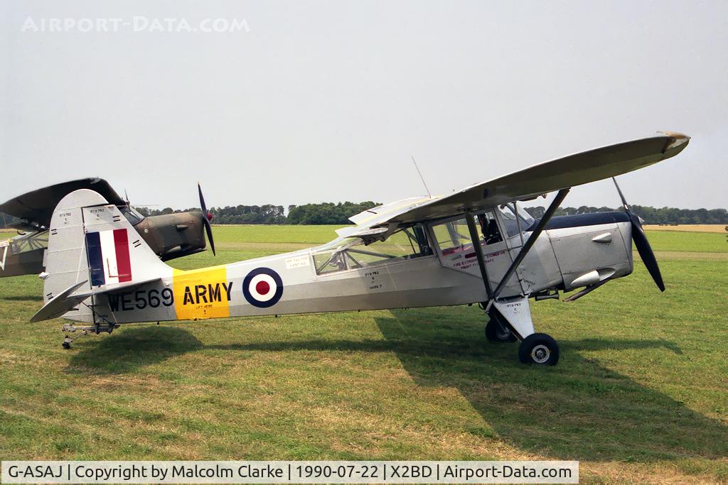 G-ASAJ, 1962 Beagle A-61 Terrier 2 C/N B.605, Beagle A-61 Terrier 2. At Badminton Air Day, Badminton House, Gloucs, UK in 1990.