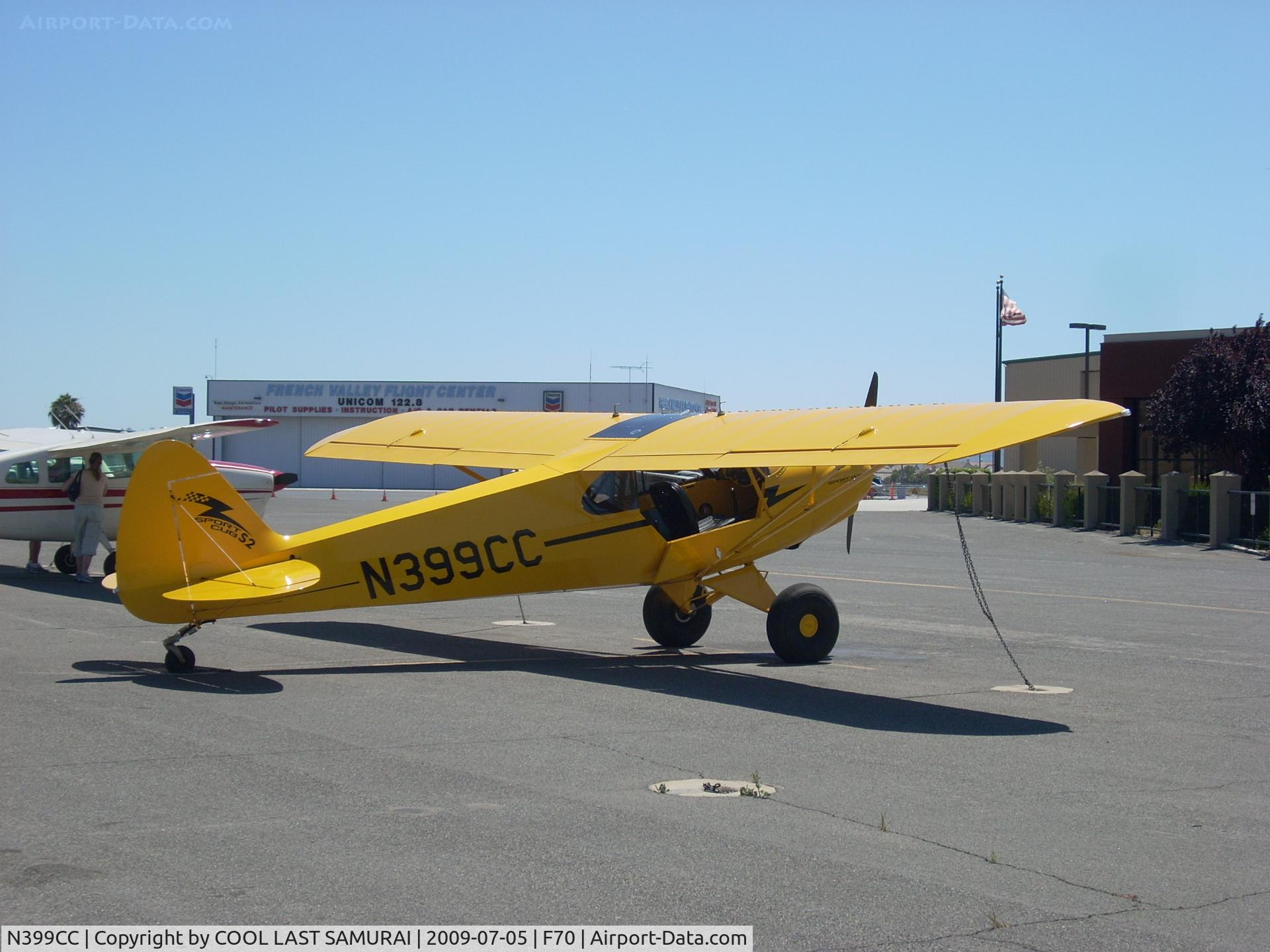N399CC, Cub Crafters CC11-100 Sport Cub C/N CC11-00086, French Valley Transient Parking