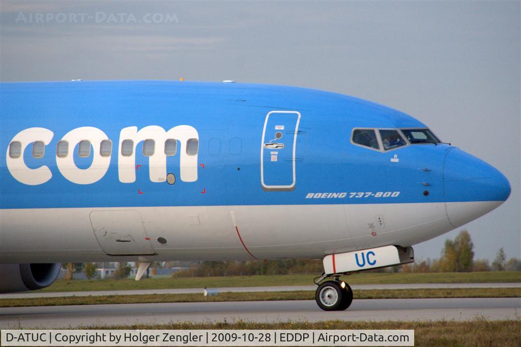 D-ATUC, 2006 Boeing 737-8K5 C/N 34684, Close shot of an B737-800 at LEJ