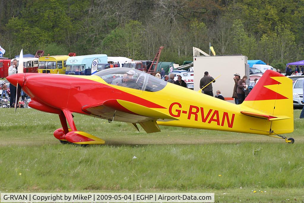 G-RVAN, 1998 Vans RV-6 C/N PFA 181-12657, Pictured during the 2009 Popham AeroJumble event.