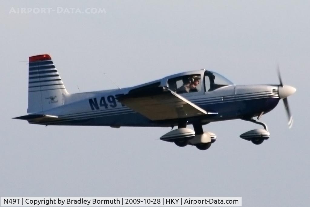 N49T, 1975 Grumman American AA-5A Cheetah C/N AA5A-0021, Beautiful fall day.