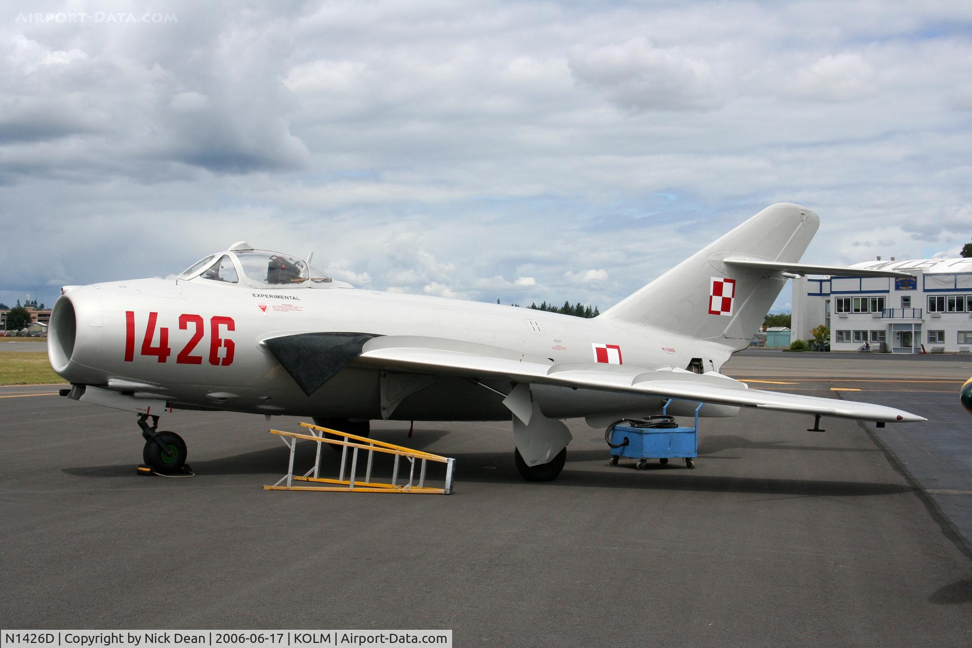 N1426D, Mikoyan-Gurevich MiG-17 (LIM-5) C/N 1C-14-26, KOLM