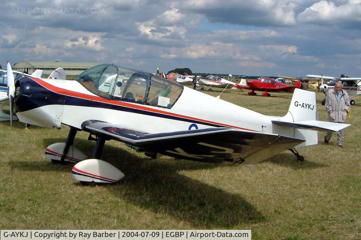 G-AYKJ, 1958 Jodel D-117A C/N 730, Jodel D.117A Gran Tourisme  [730] Kemble~G 09/07/2004. PFA Fly In 2004 Kemble UK.